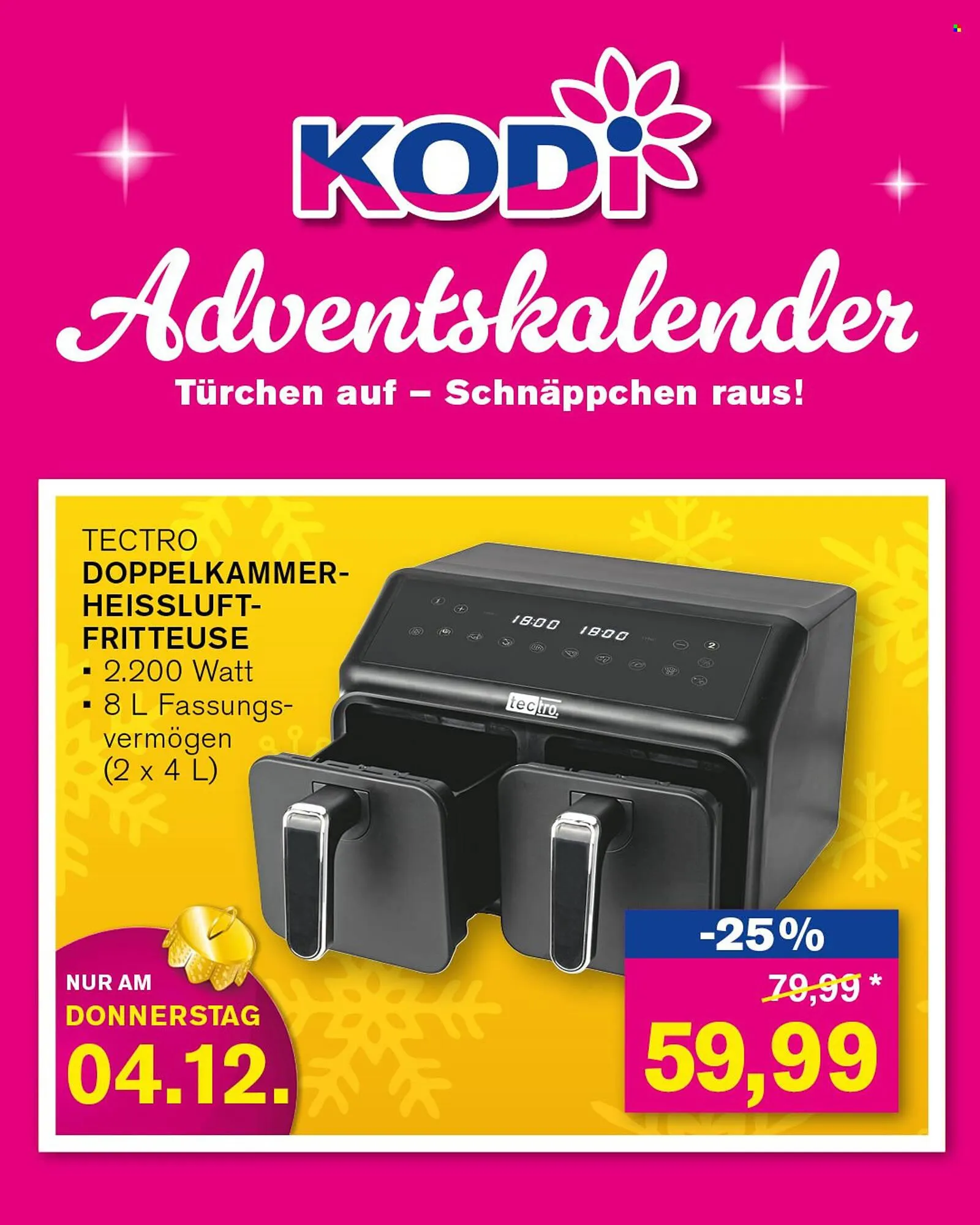 KODi Prospekt von 1. Dezember bis 6. Dezember 2025 - Prospekt seite 4