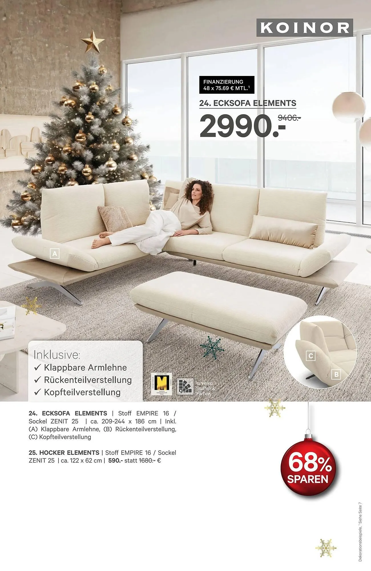 Kabs Polsterwelt Prospekt von 2. Dezember bis 19. Dezember 2025 - Prospekt seite 22