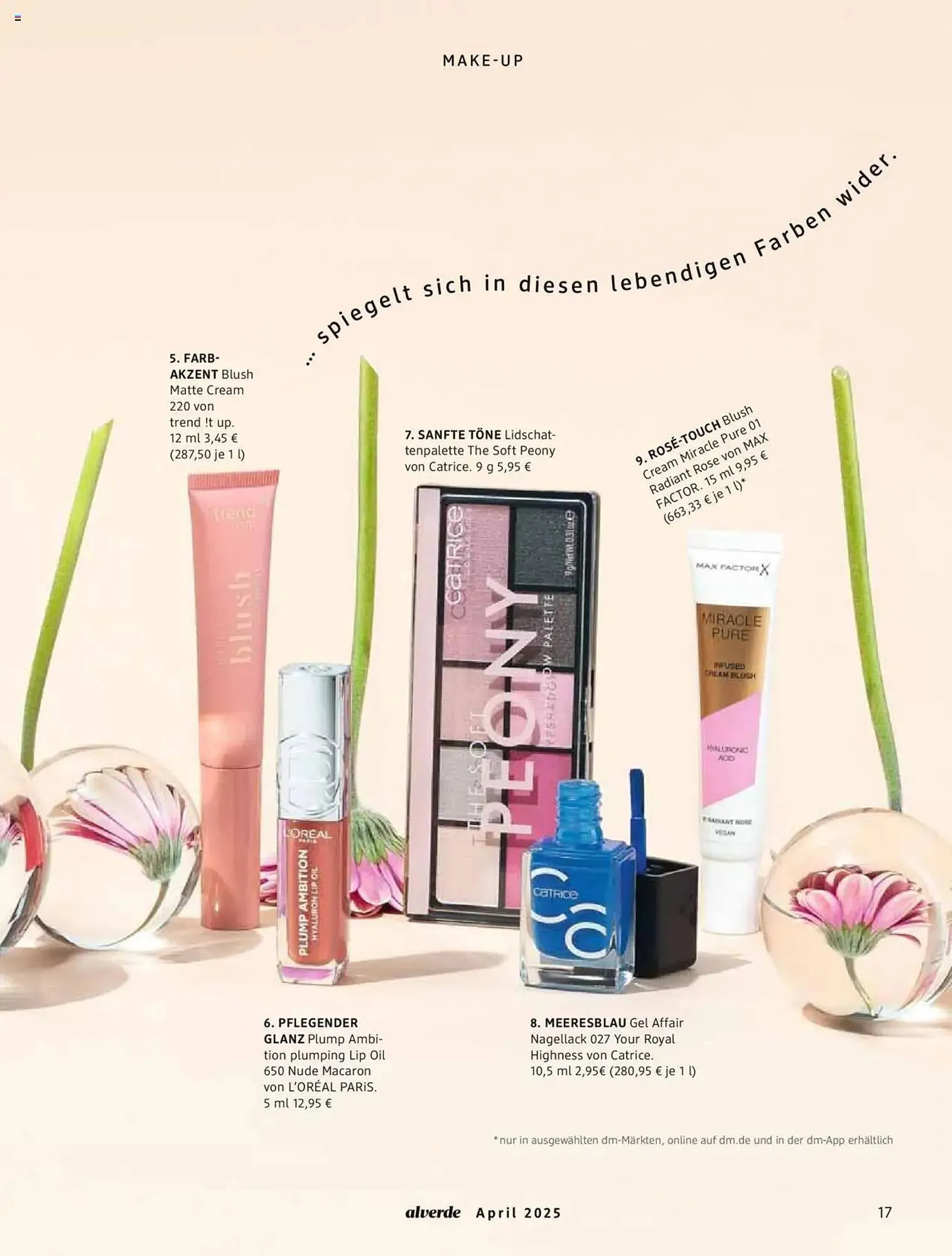 dm drogerie Prospekt von 1. April bis 30. April 2025 - Prospekt seite 17