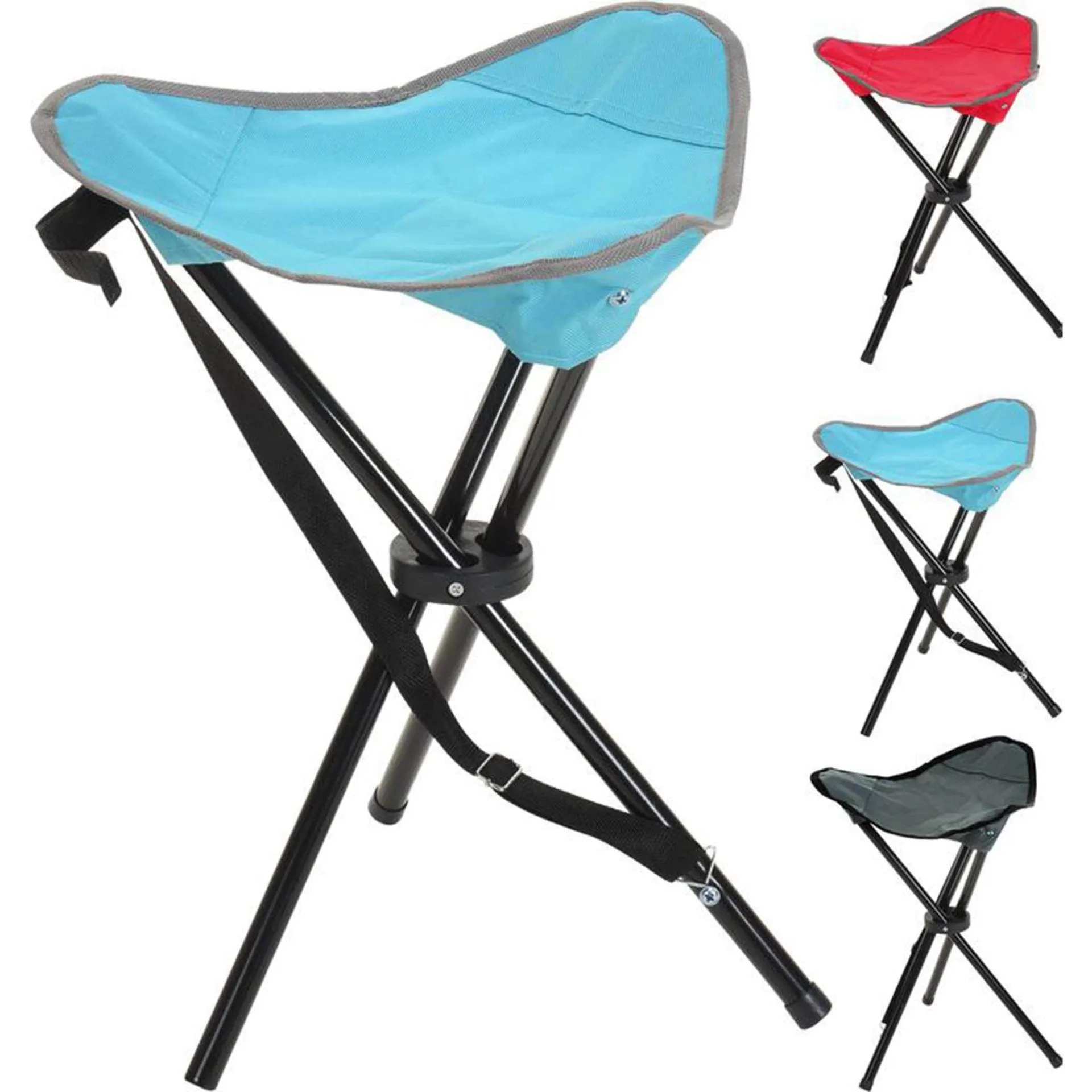 Campinghocker 3-beinig zufällige Farbauswahl