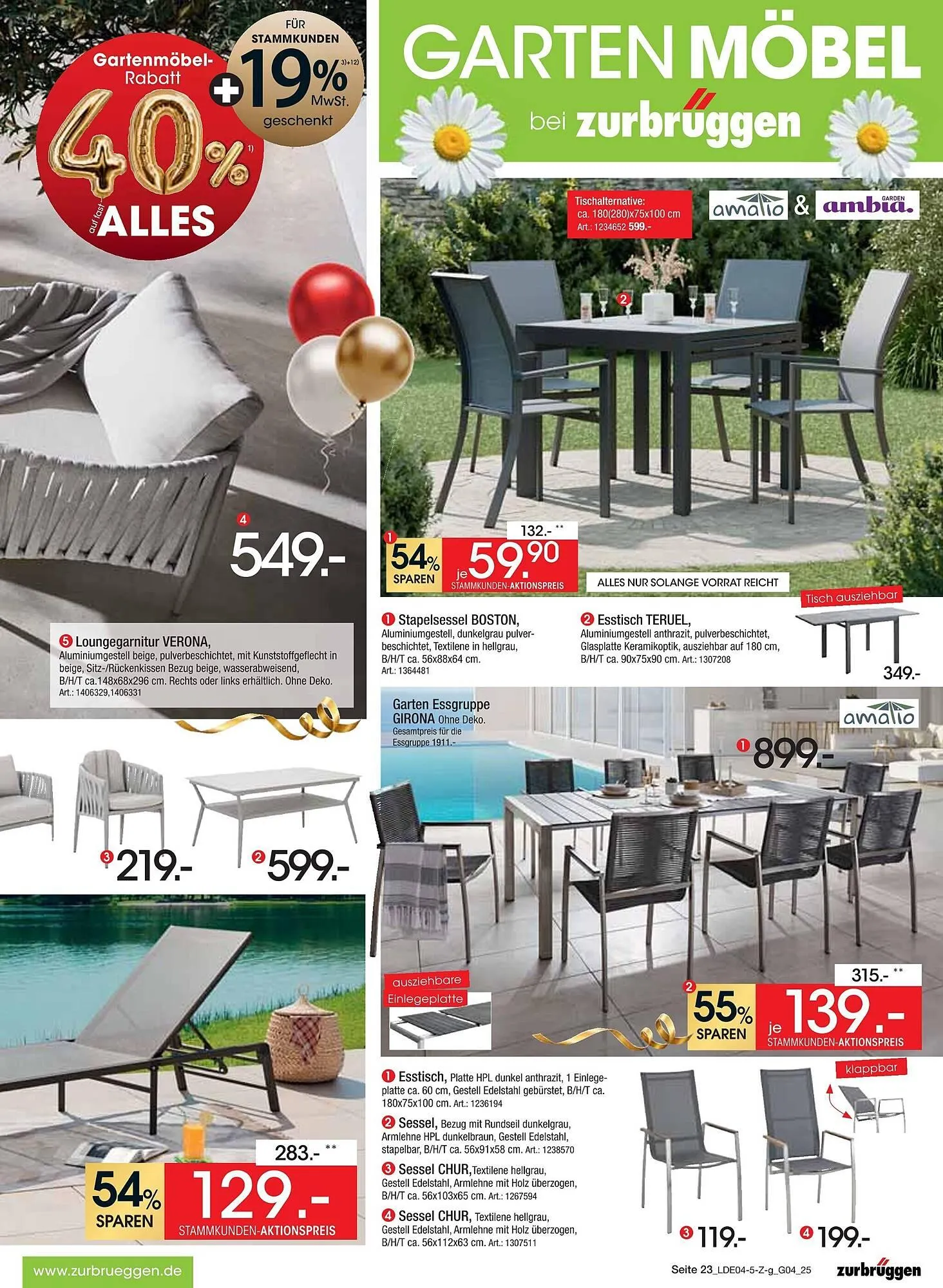 Zurbrüggen Prospekt von 12. April bis 26. April 2025 - Prospekt seite 43