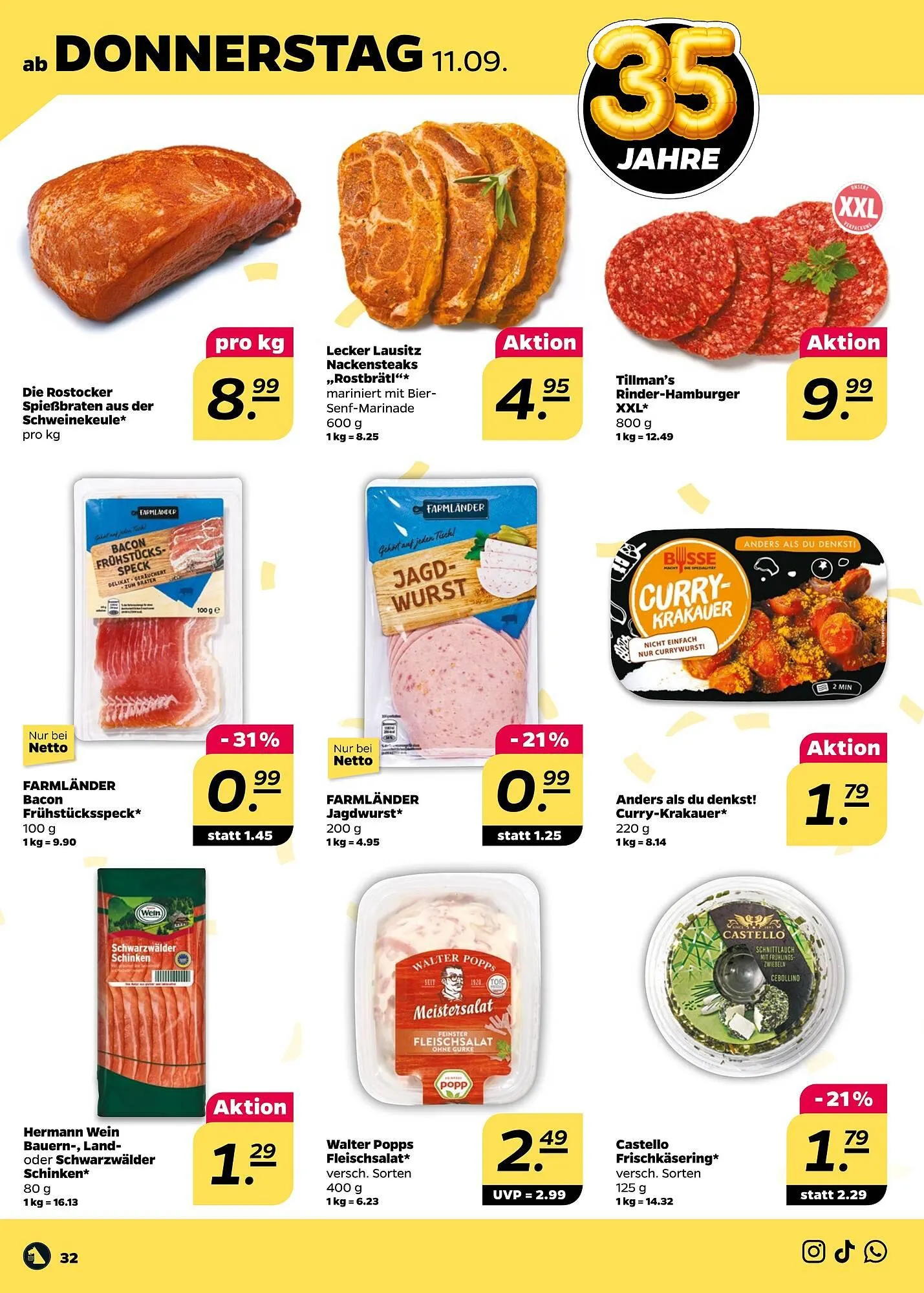 NETTO Prospekt von 8. September bis 13. September 2025 - Prospekt seite 32