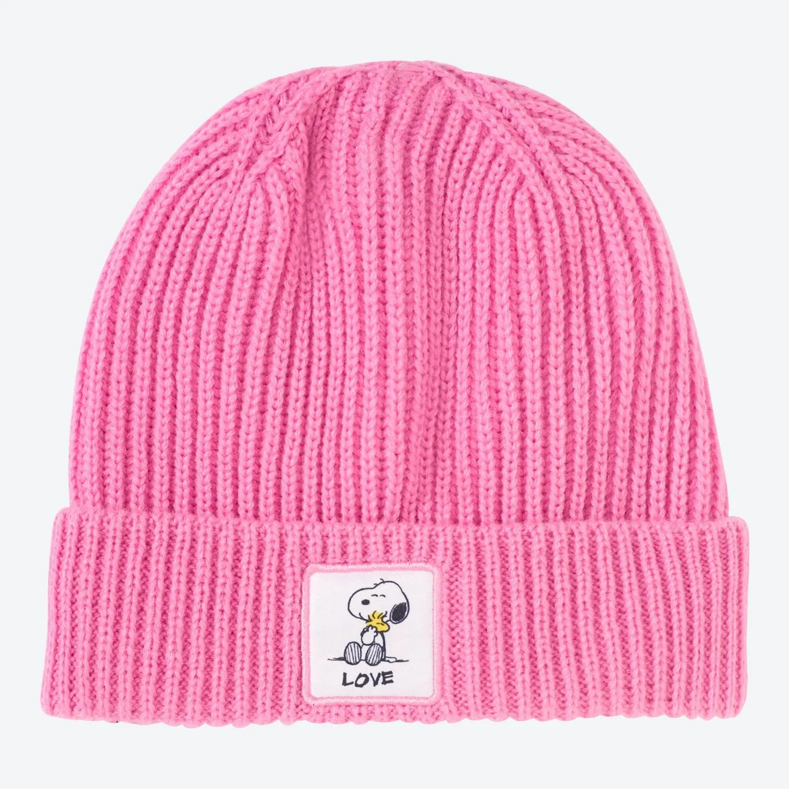 Snoopy Kinder-Strickmütze mit Fleece-Futter