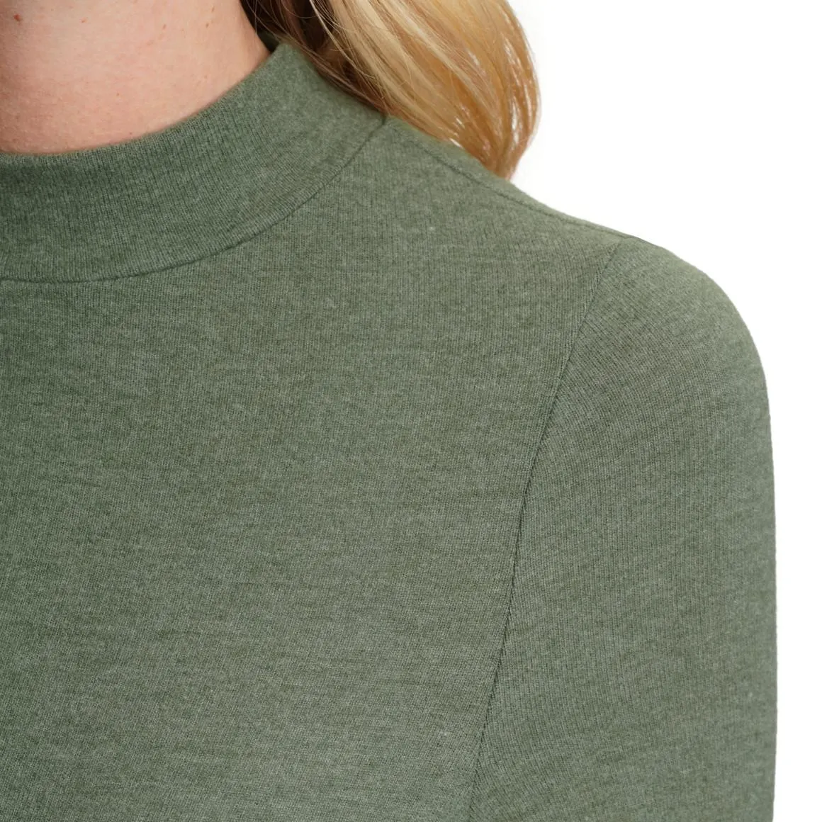 Damen Feinstrickshirt unifarben