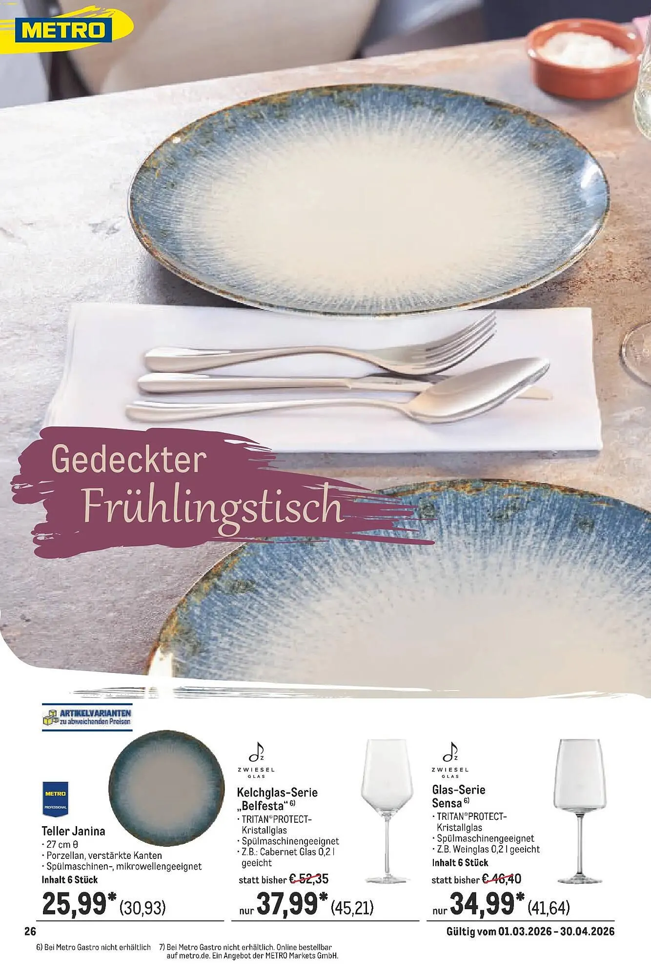 METRO Prospekt von 22. März bis 28. März 2026 - Prospekt seite 26