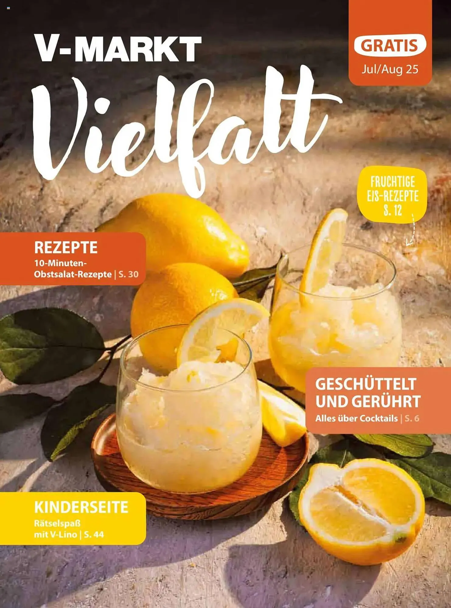 V Markt Prospekt von 1. Juli bis 31. August 2025 - Prospekt seite 1