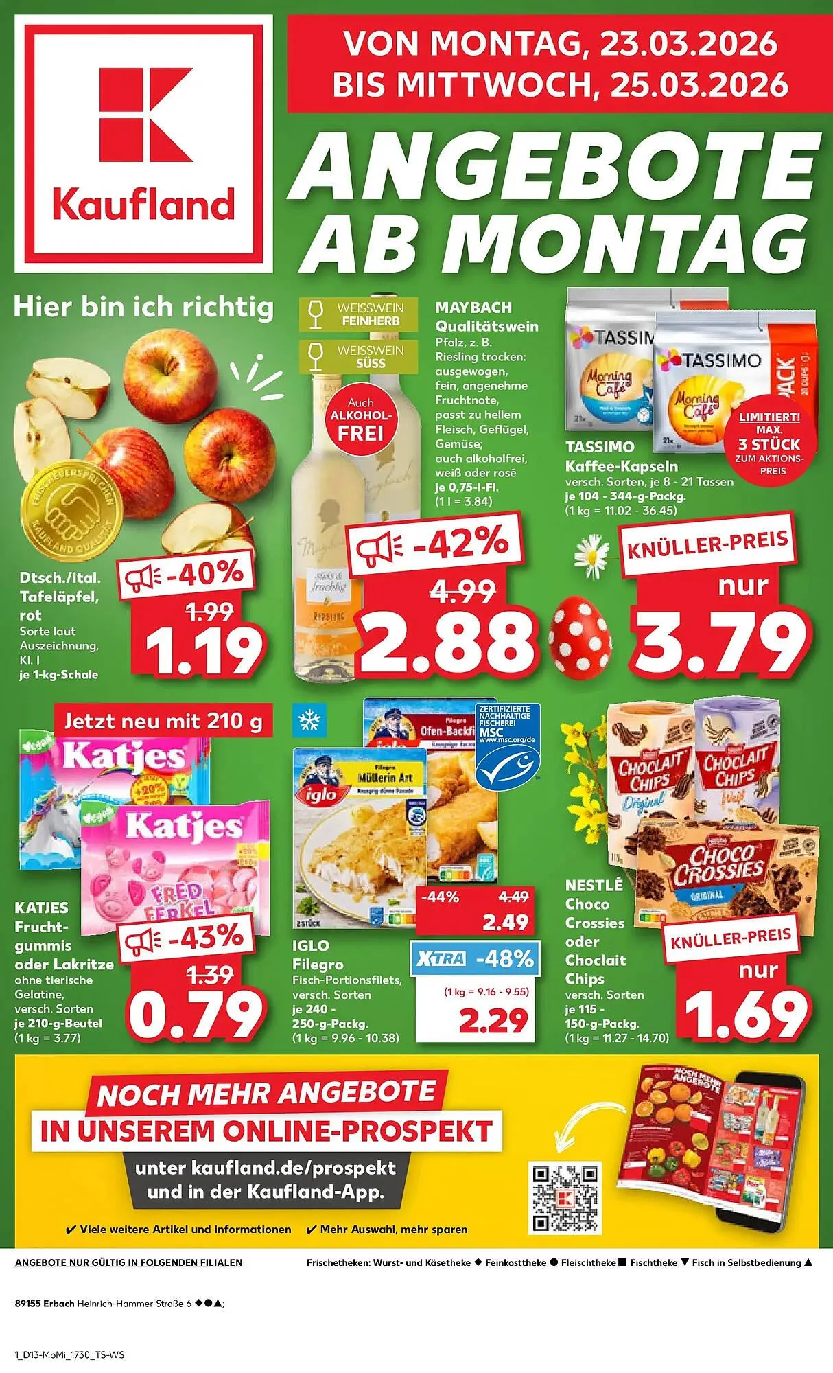 Kaufland Prospekt von 23. März bis 25. März 2026 - Prospekt seite 1