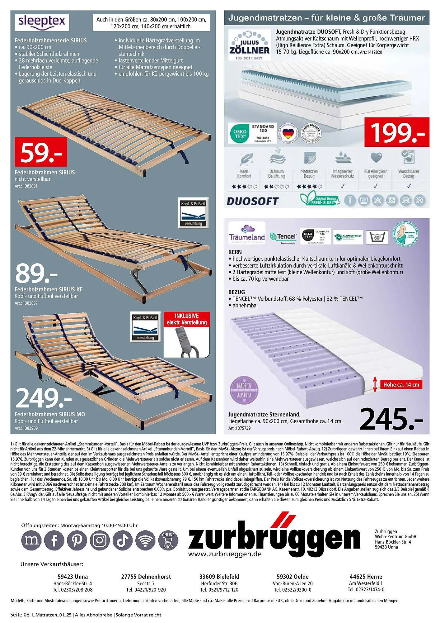Zurbrüggen Prospekt von 2. Juni bis 30. Juni 2025 - Prospekt seite 8