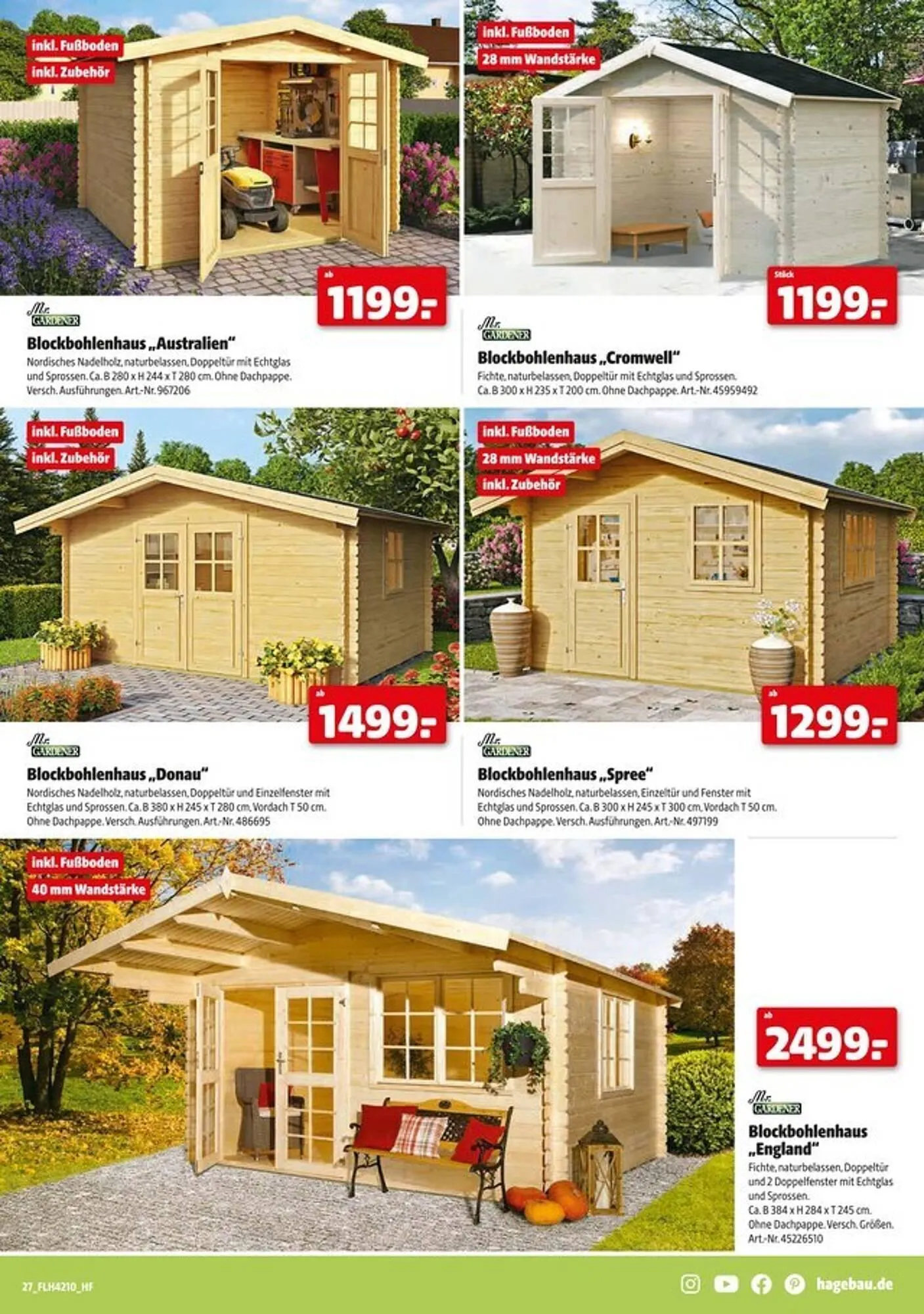 Hagebau Prospekt von 1. März bis 12. April 2025 - Prospekt seite 27