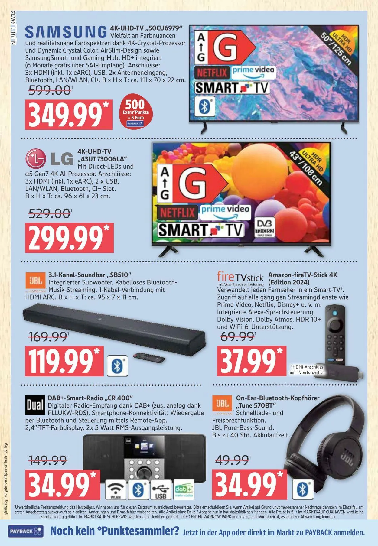 Marktkauf Aktueller Prospekt von 31. März bis 5. April 2025 - Prospekt seite 30