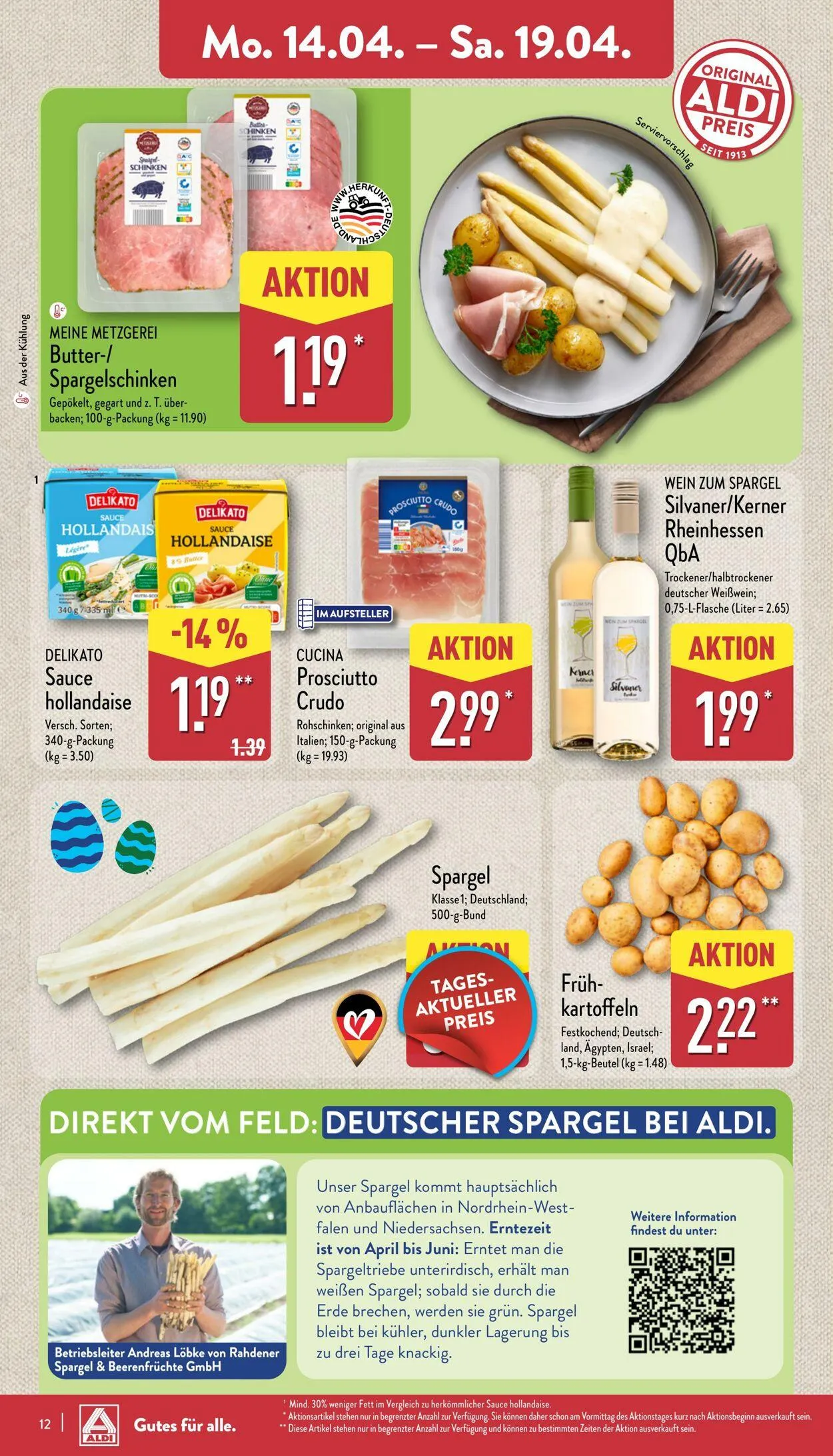 Aldi-Nord von 7. April bis 12. April 2025 - Prospekt seite 12