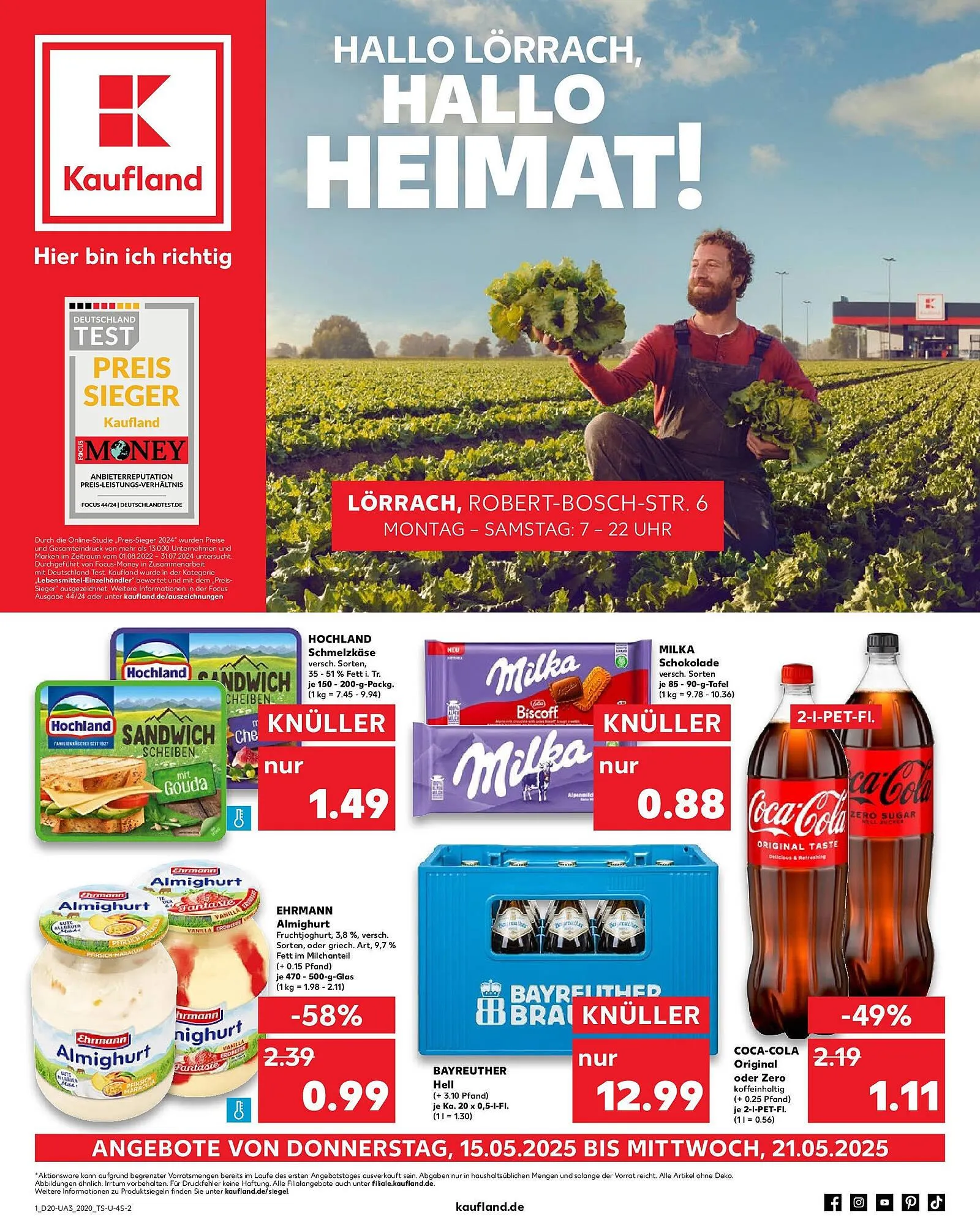 Kaufland Prospekt von 14. Mai bis 21. Mai 2025 - Prospekt seite 1