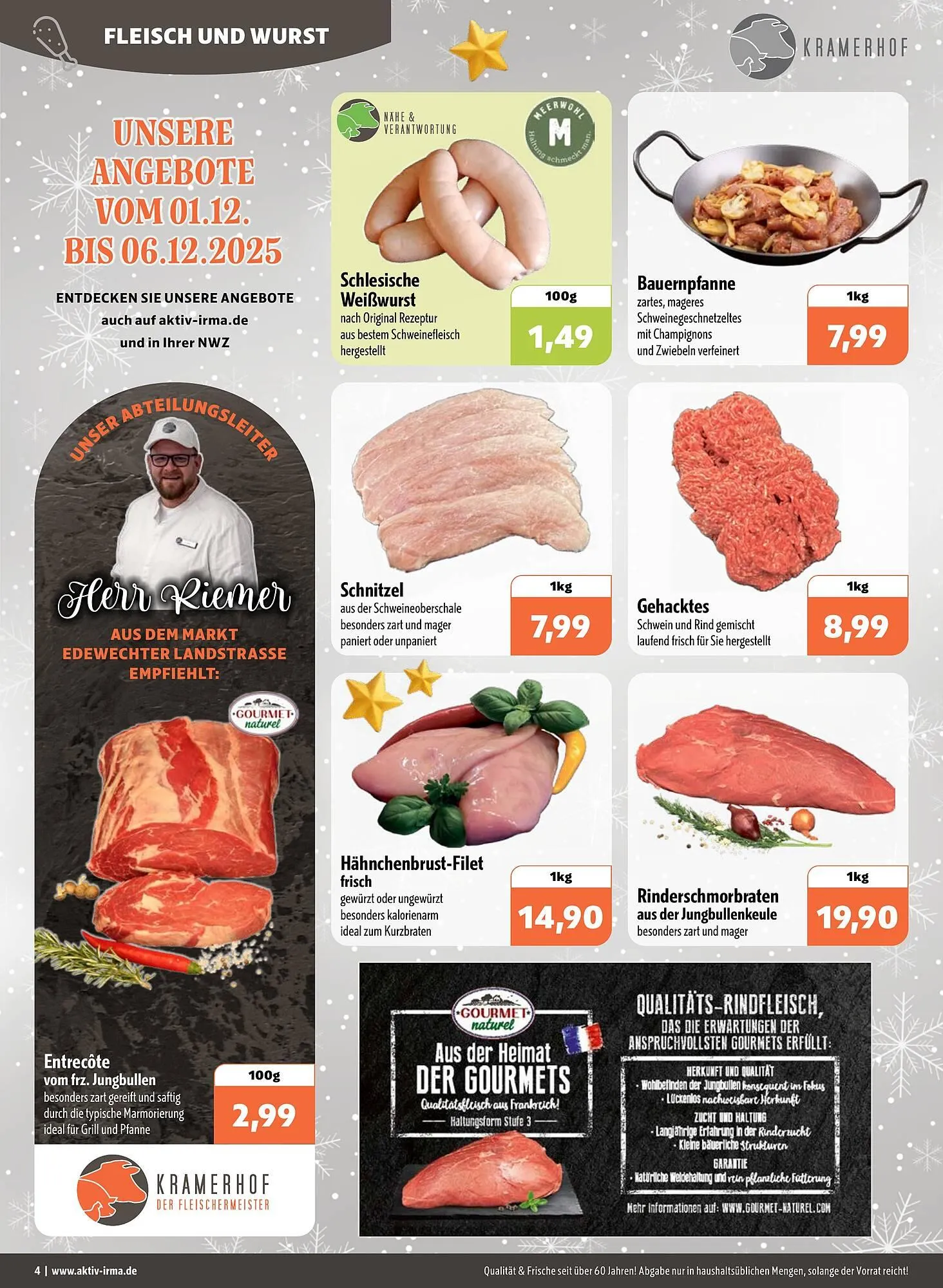 Aktiv Irma Prospekt von 1. Dezember bis 6. Dezember 2025 - Prospekt seite 4