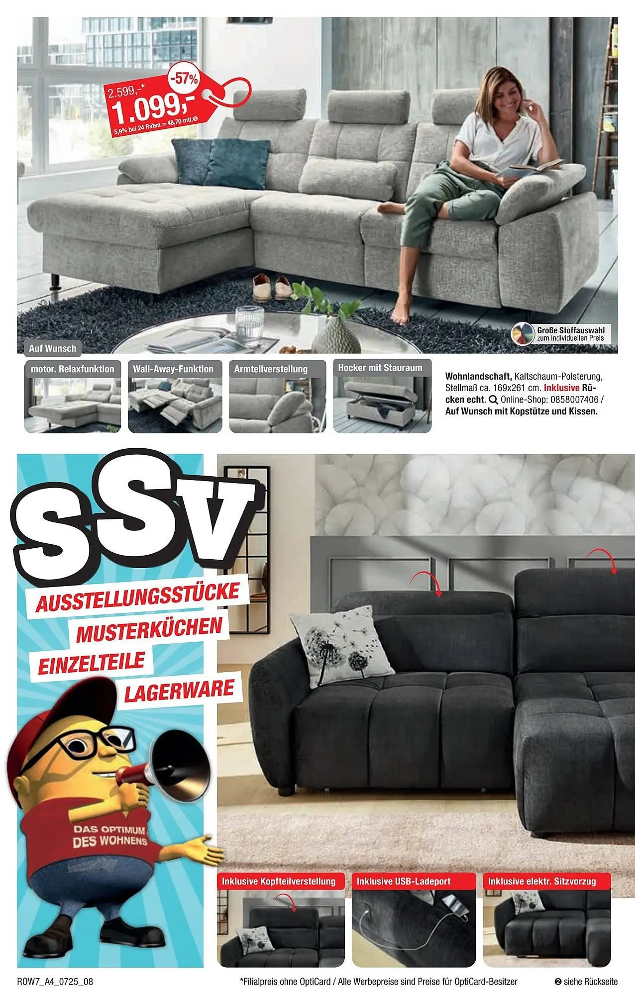 Opti Wohnwelt Prospekt von 26. Juni bis 13. Juli 2025 - Prospekt seite 8