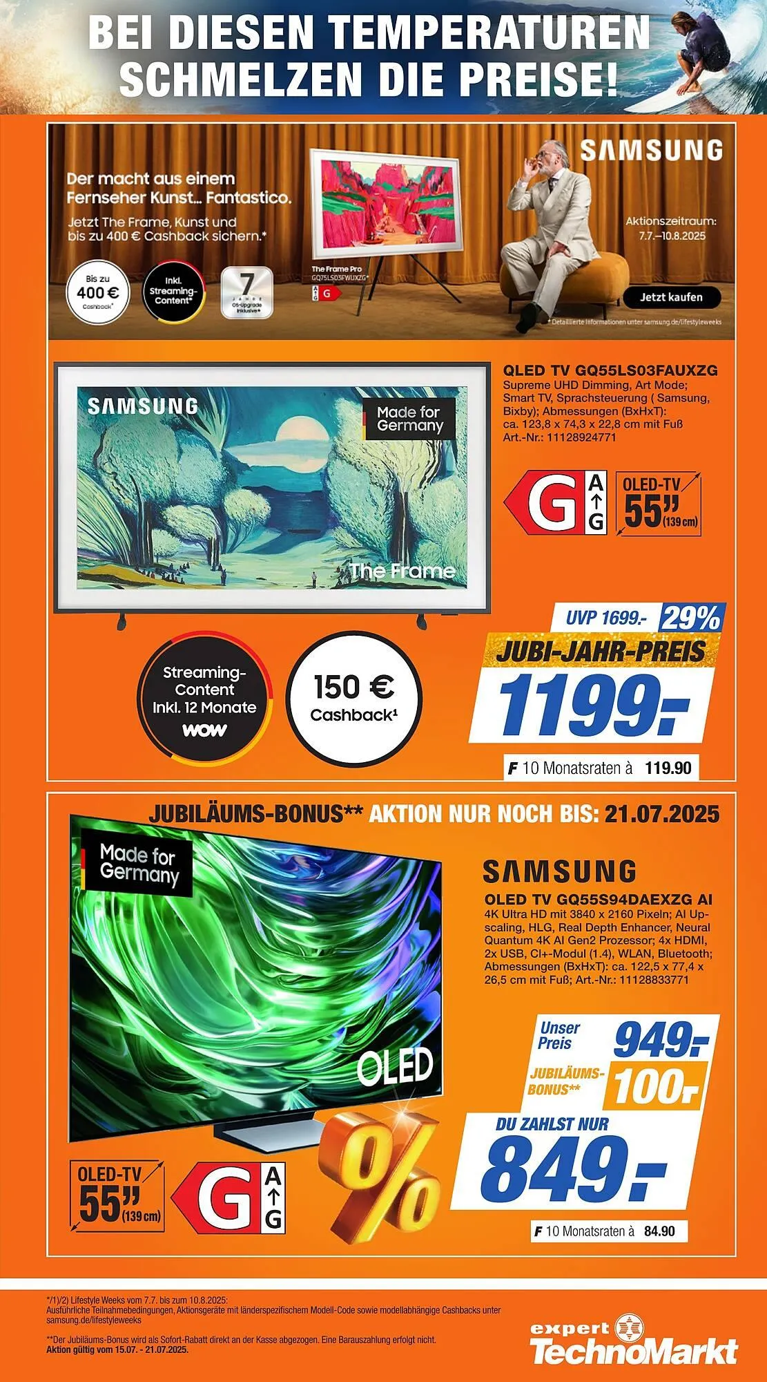 Expert Technomarkt Prospekt von 18. Juli bis 25. Juli 2025 - Prospekt seite 3