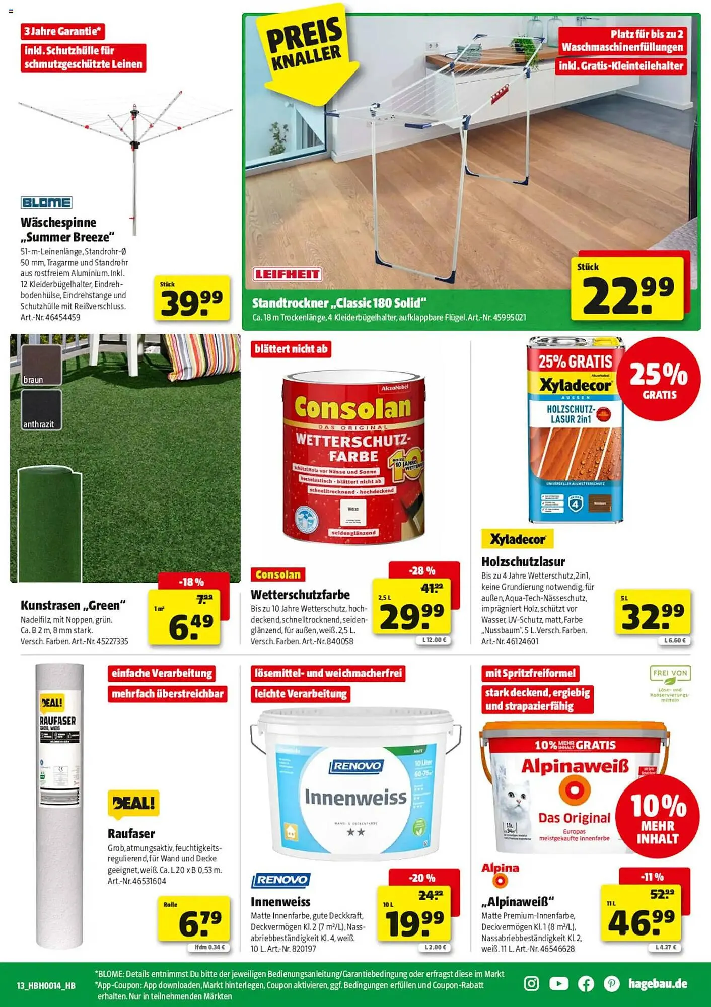 Hagebau Prospekt von 28. März bis 4. April 2026 - Prospekt seite 13
