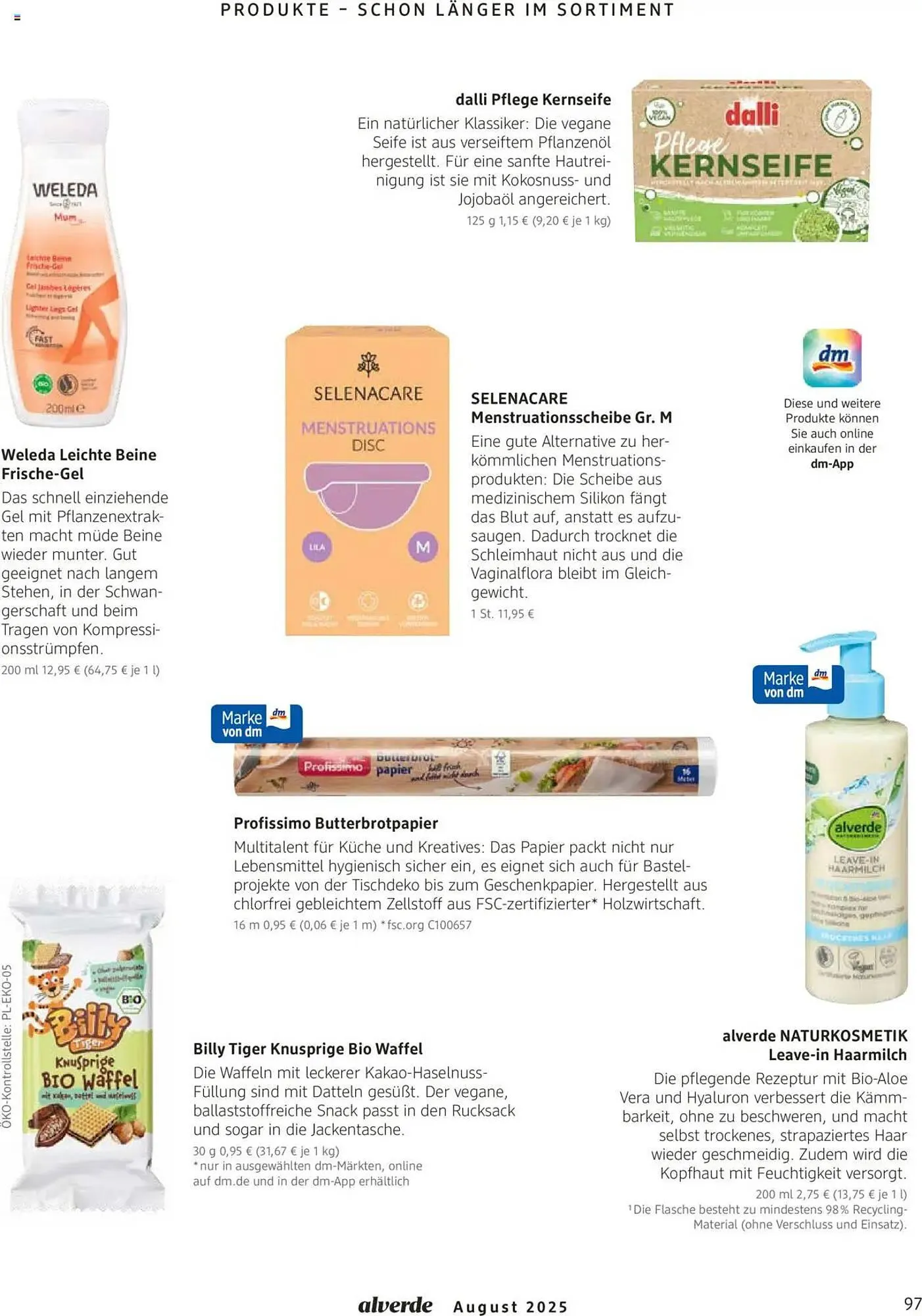 dm drogerie Prospekt von 1. August bis 31. August 2025 - Prospekt seite 97