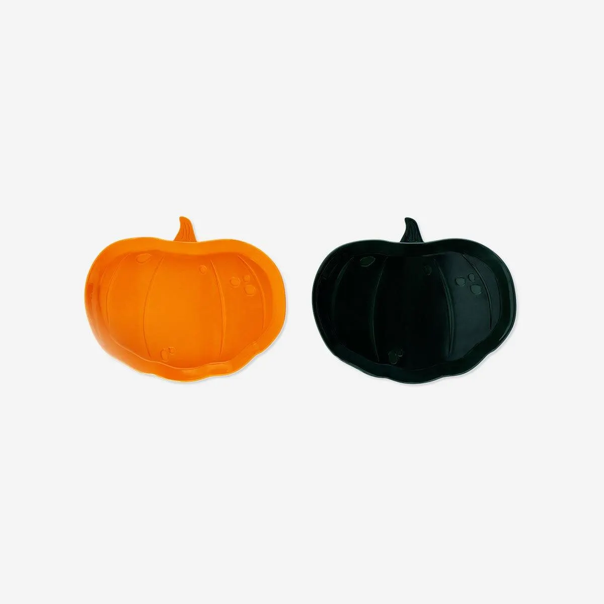 Reusable pumpkin plates - 2 pcs