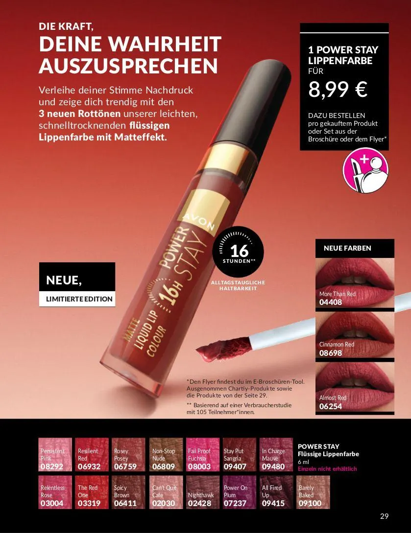 Avon Aktueller Prospekt von 9. April bis 23. April 2025 - Prospekt seite 29