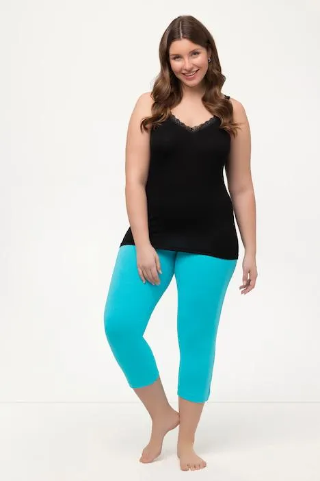 Capribroek, 7/8-lengte, elastische tailleband, tot maat 66/68