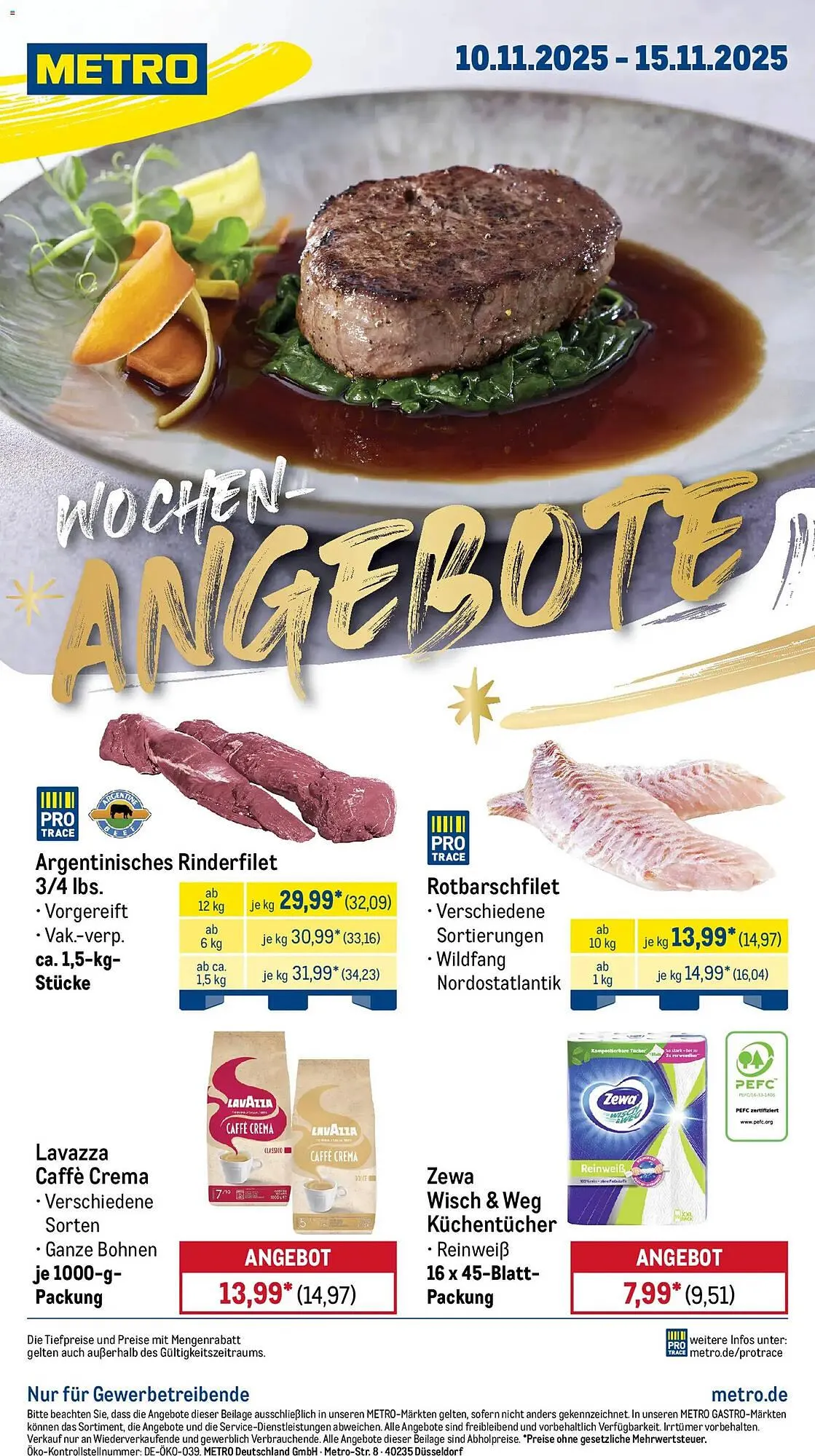 METRO Prospekt von 10. November bis 15. November 2025 - Prospekt seite 1