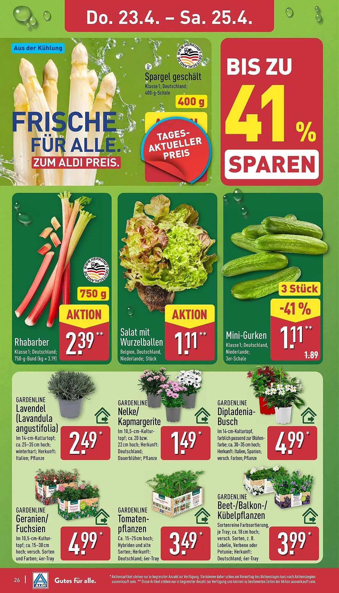Aldi Nord Prospekt von 20. April bis 25. April 2026 - Prospekt seite 26