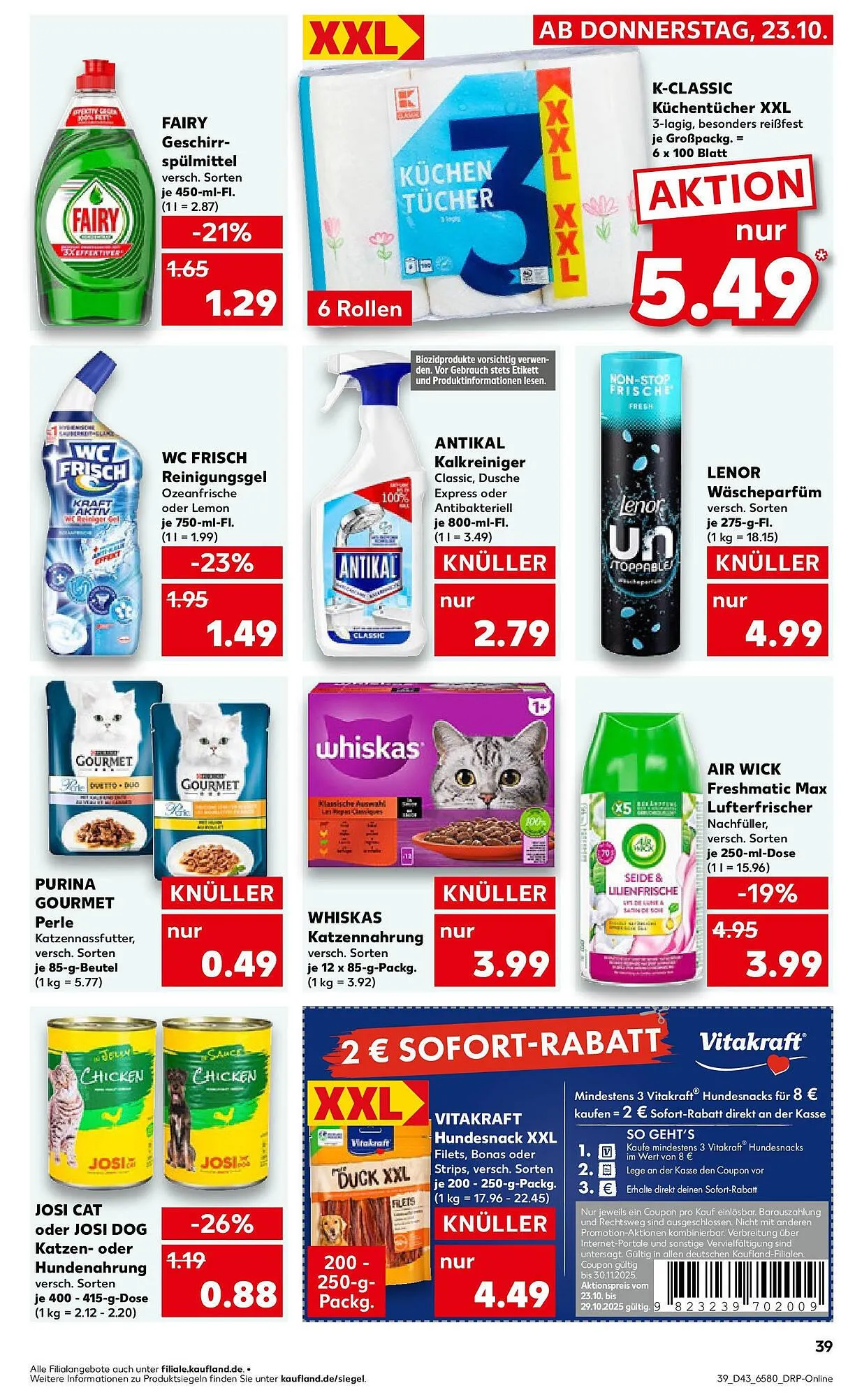 Kaufland Prospekt von 26. Oktober bis 29. Oktober 2025 - Prospekt seite 39