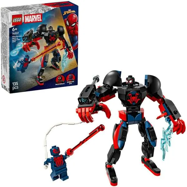 76337 Marvel Super Heroes Miles Morales Mech vs. Spider-Man 2099, Konstruktionsspielzeug