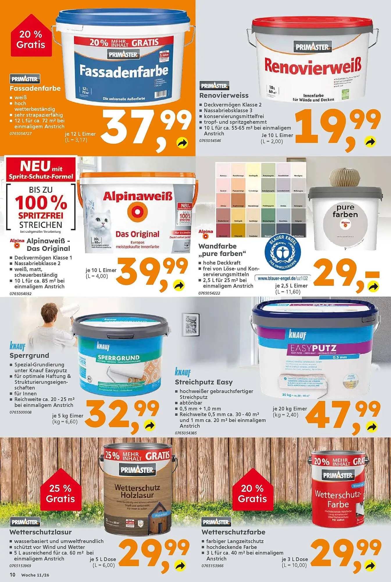 Globus Baumarkt Prospekt von 8. März bis 14. März 2026 - Prospekt seite 10