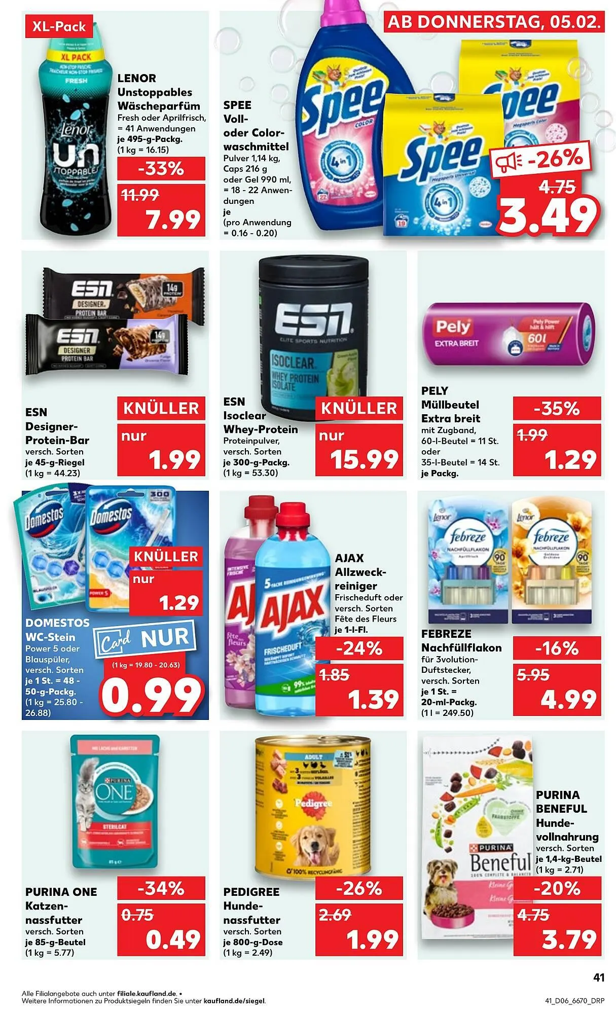 Kaufland Prospekt von 5. Februar bis 11. Februar 2026 - Prospekt seite 41