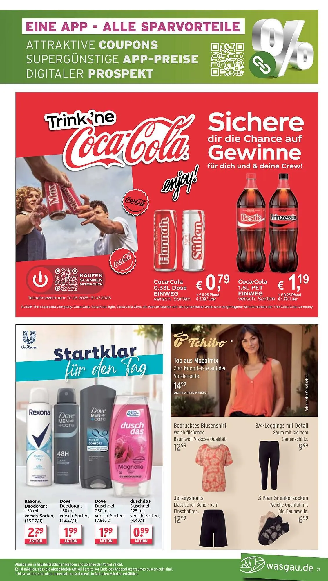 Wasgau Prospekt von 16. Juni bis 21. Juni 2025 - Prospekt seite 21