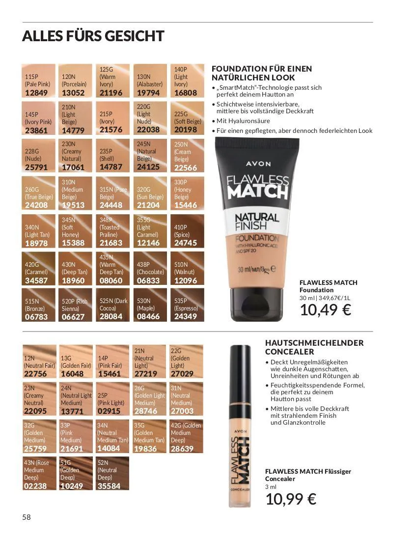 Avon Aktueller Prospekt von 7. Mai bis 21. Mai 2025 - Prospekt seite 58