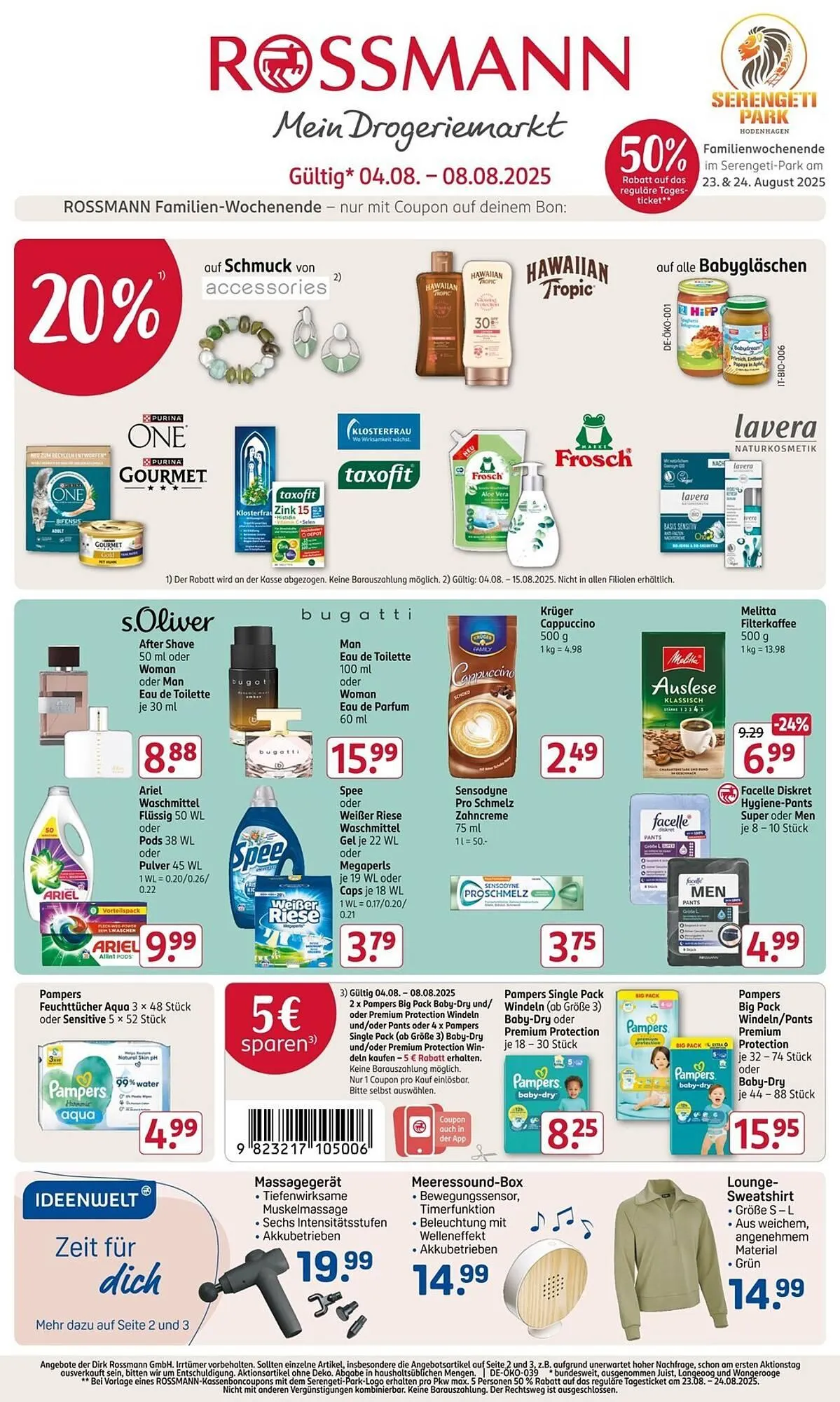 Rossmann Prospekt von 4. August bis 8. August 2025 - Prospekt seite 1