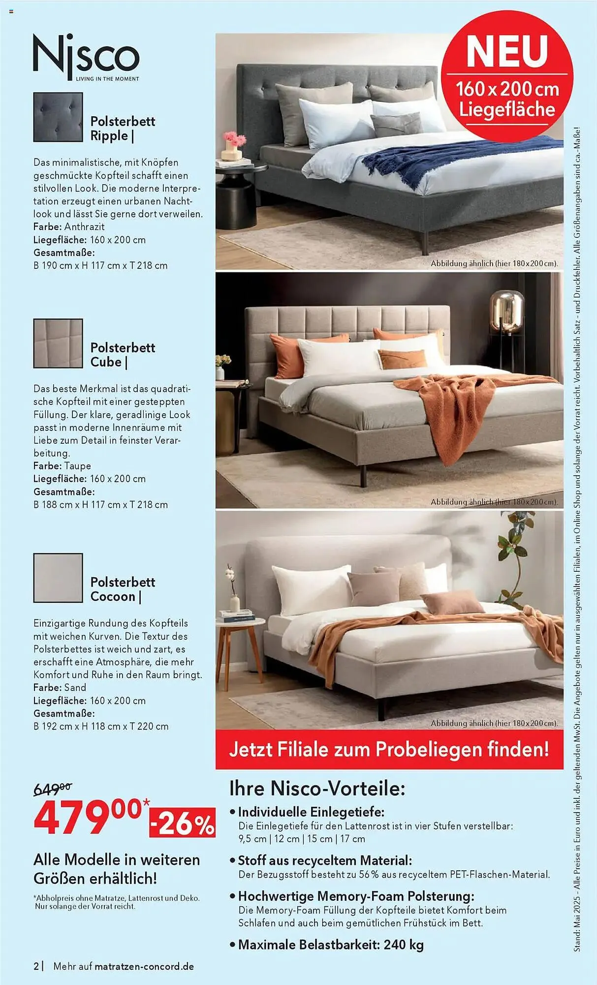 Matratzen Concord Prospekt von 28. Mai bis 24. Juni 2025 - Prospekt seite 2