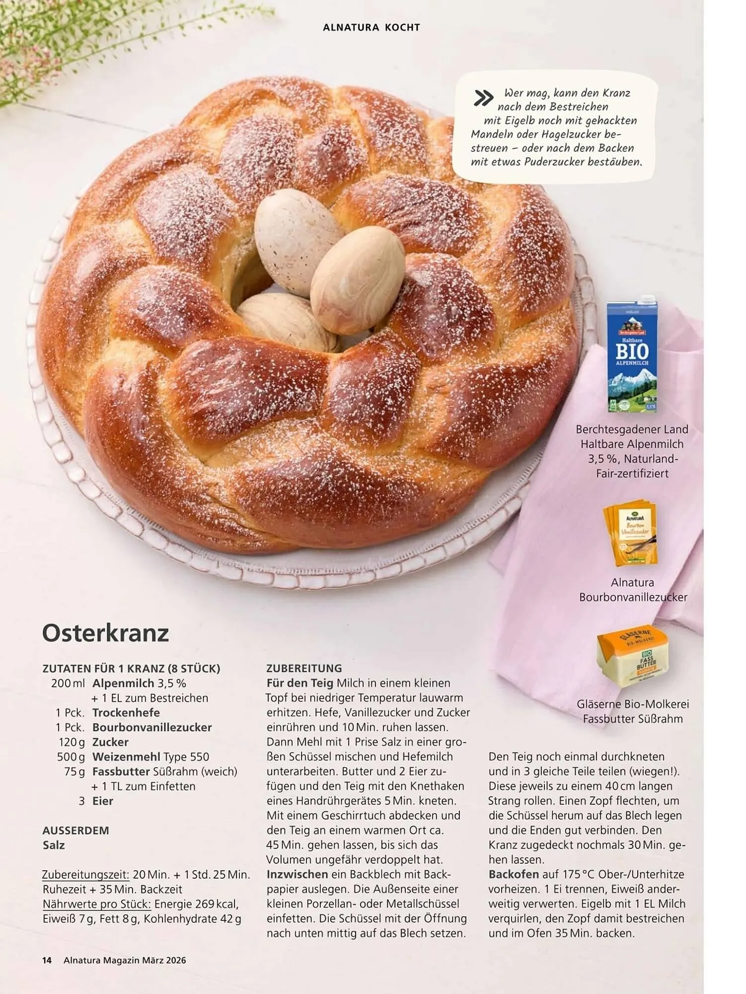 Alnatura Magazin von 4. März bis 1. April 2026 - Prospekt seite 14