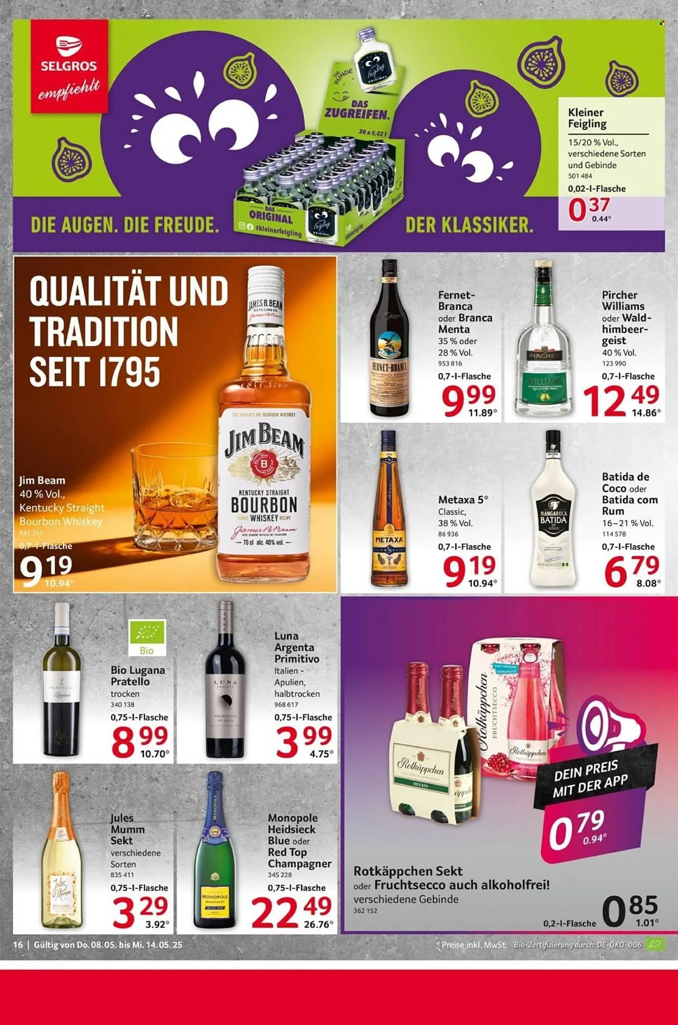 Selgros Prospekt von 8. Mai bis 14. Mai 2025 - Prospekt seite 16