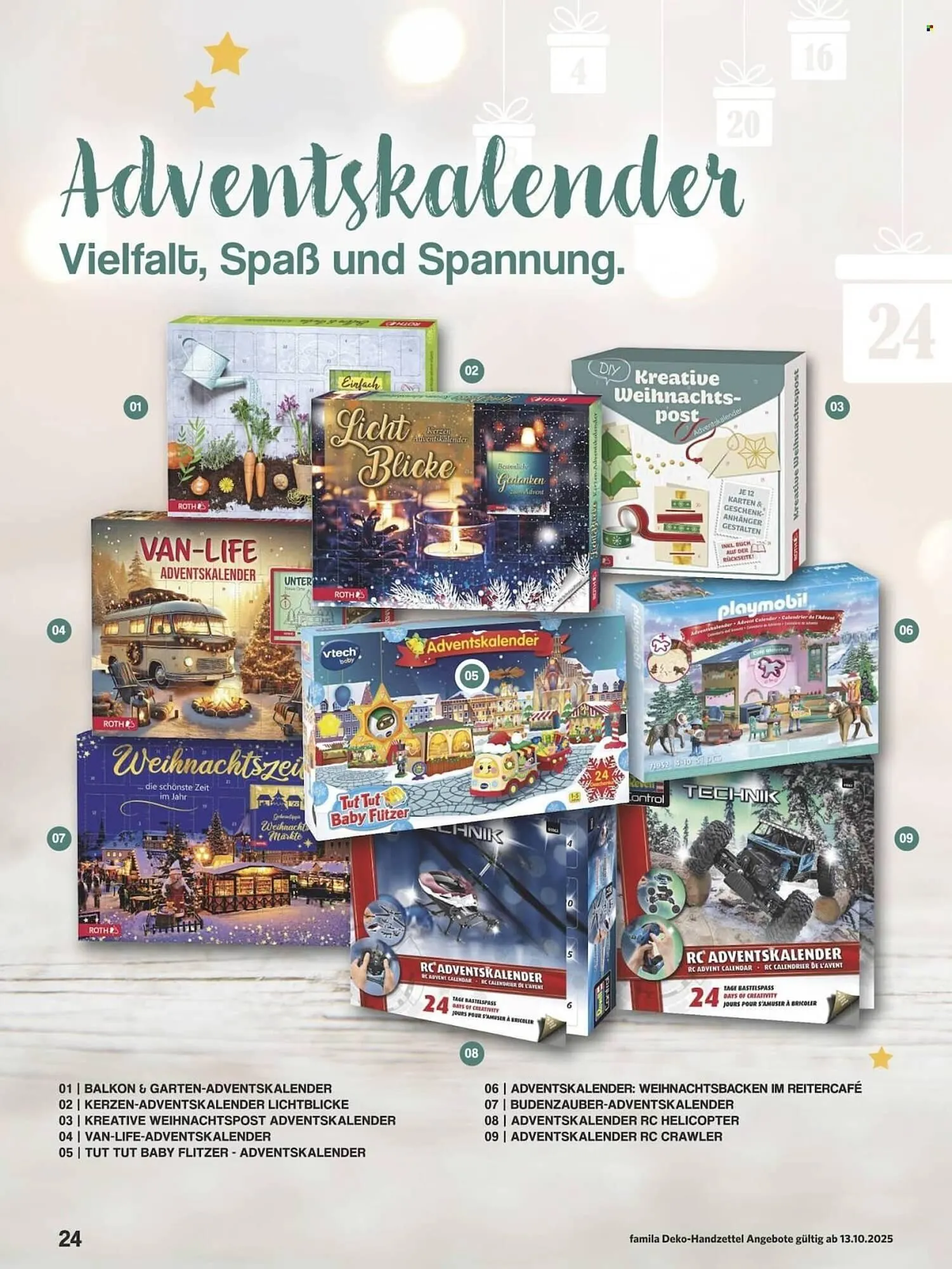 Famila Nord Ost Prospekt von 13. Oktober bis 31. Dezember 2025 - Prospekt seite 24