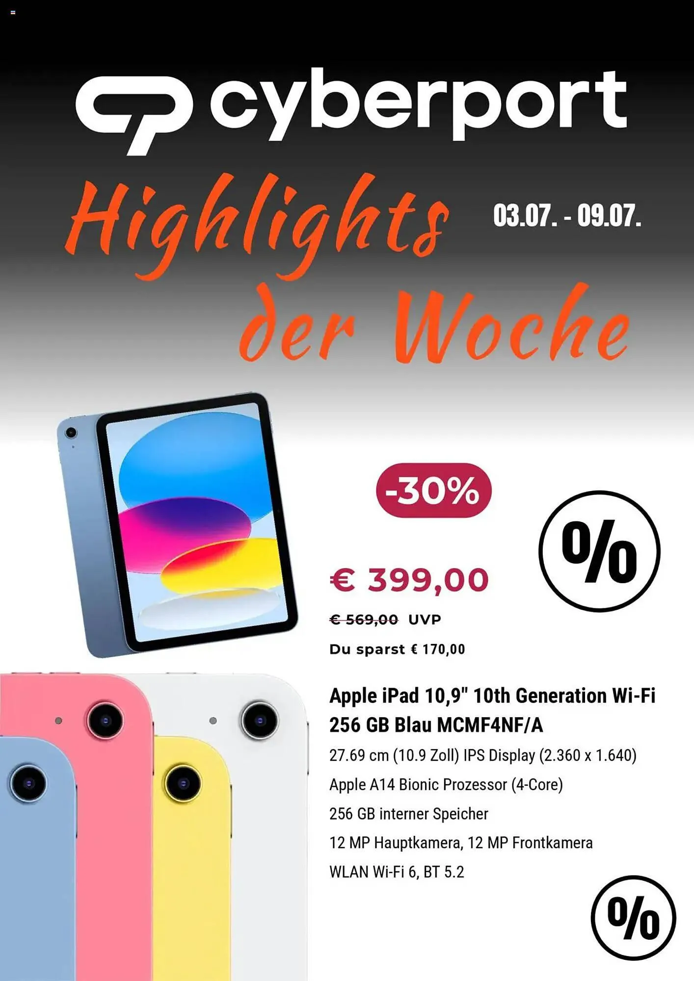 Cyberport Prospekt von 3. Juli bis 9. Juli 2025 - Prospekt seite 1