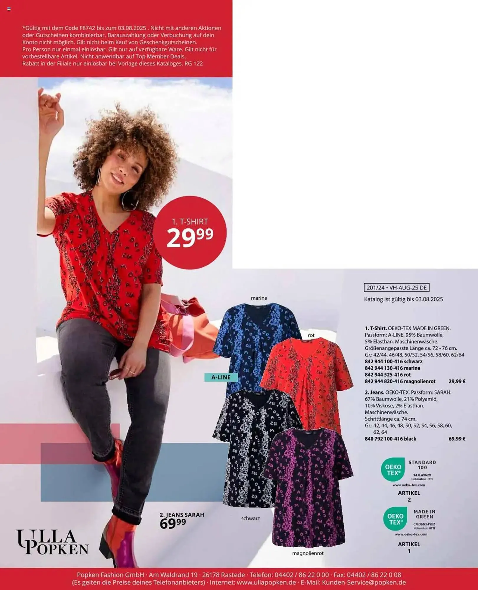 Ulla Popken Prospekt von 1. August bis 31. August 2025 - Prospekt seite 140