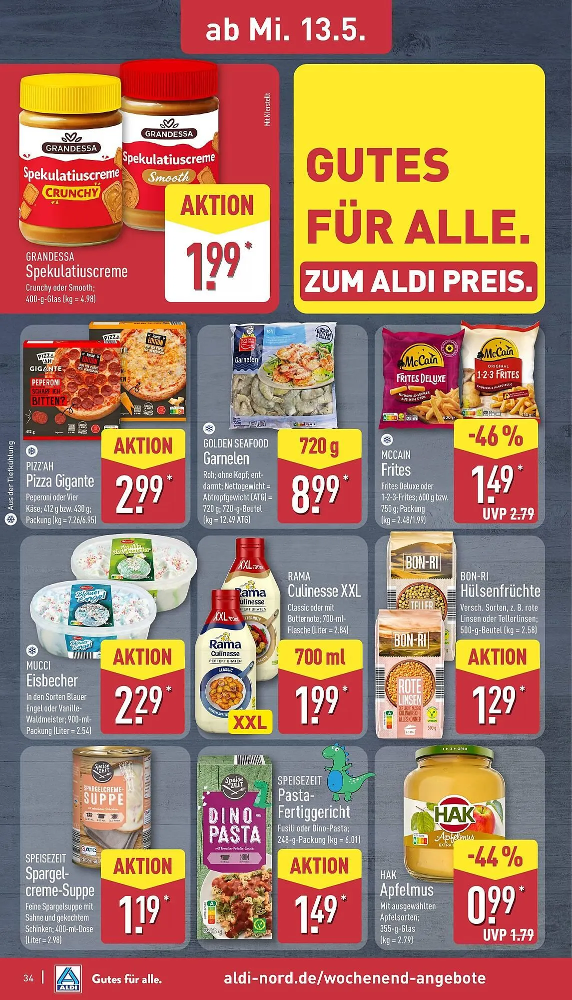 Aldi Nord Prospekt von 11. Mai bis 16. Mai 2026 - Prospekt seite 34