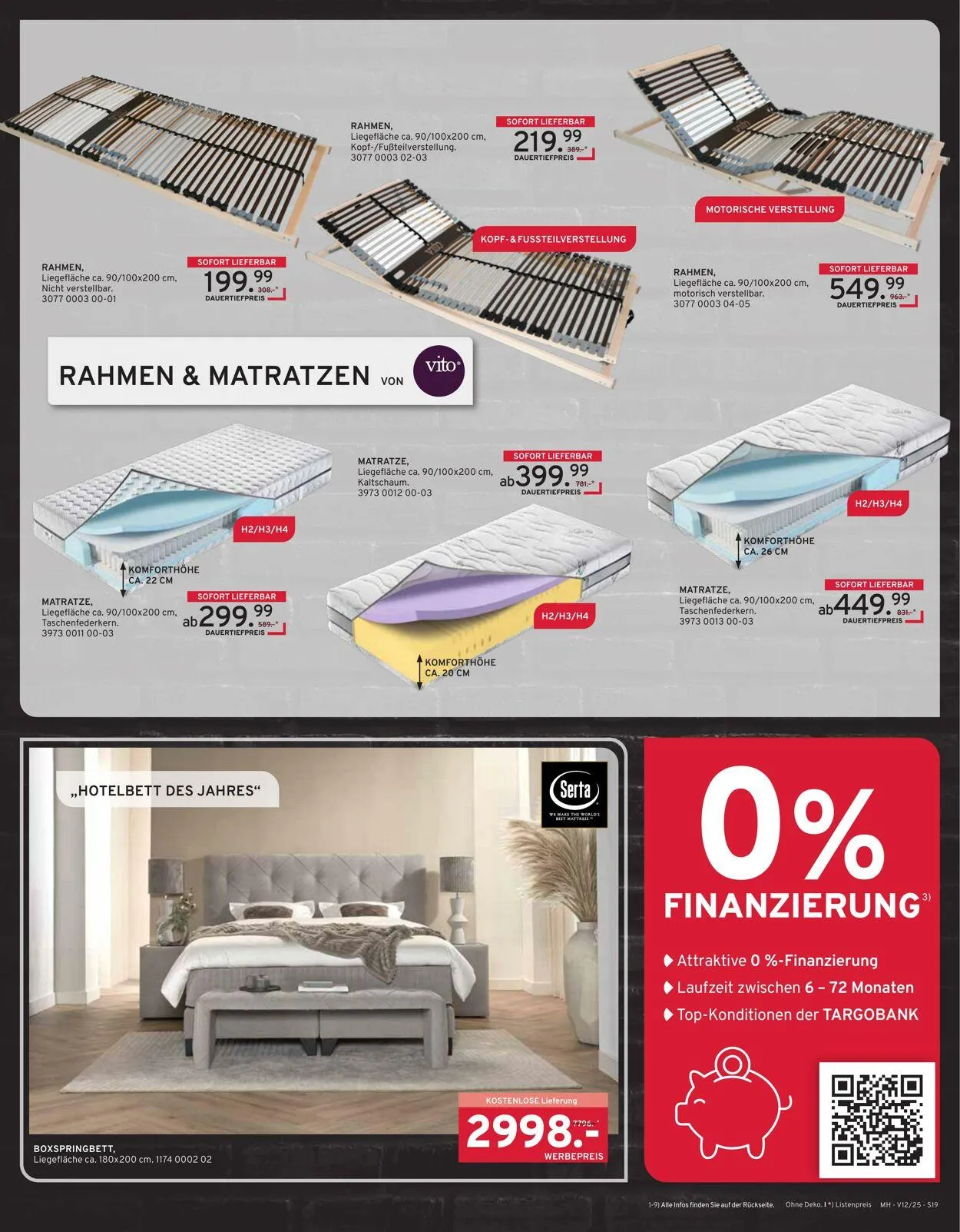 Möbel Heinrich Aktueller Prospekt von 17. November bis 7. Dezember 2025 - Prospekt seite 19