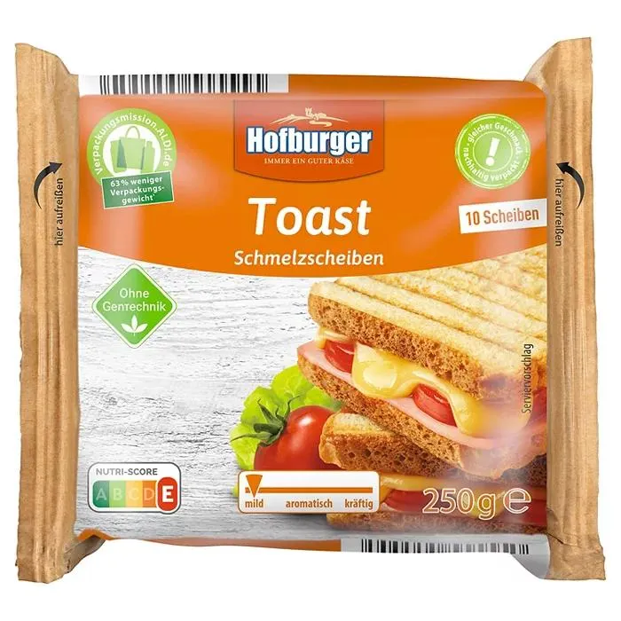 HOFBURGER Schmelzscheiben 250 g, Toast