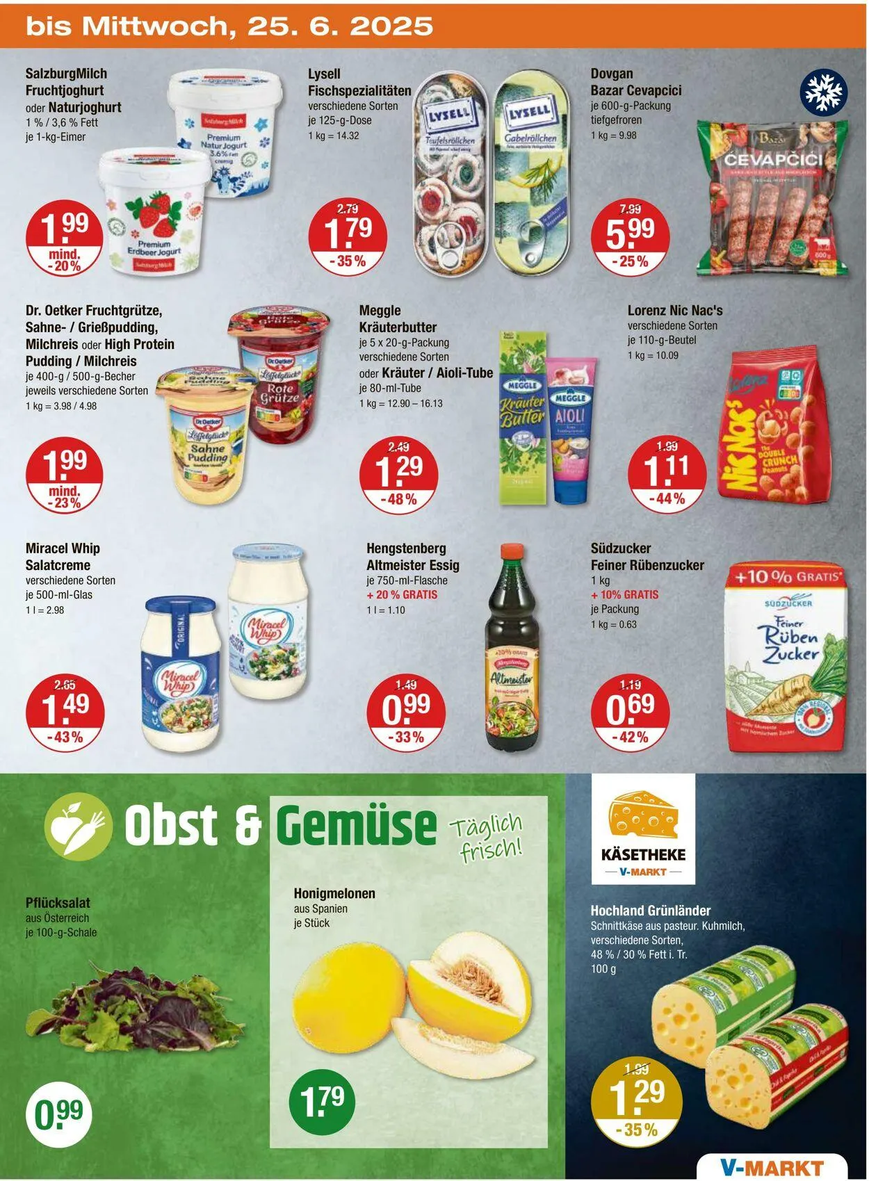 V-Markt Aktueller Prospekt von 20. Juni bis 25. Juni 2025 - Prospekt seite 19