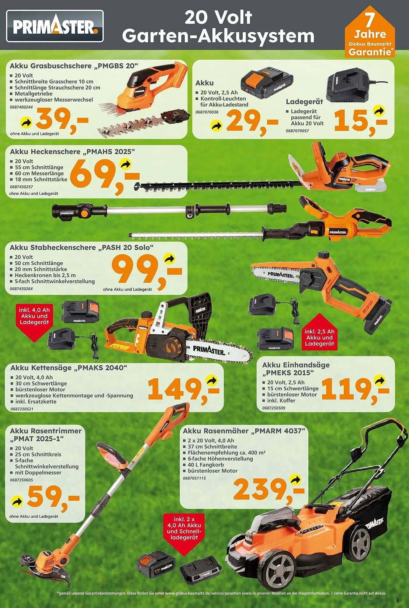 Globus Baumarkt Prospekt von 27. Juli bis 2. August 2025 - Prospekt seite 3