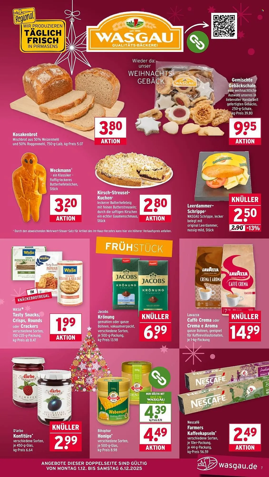 Wasgau Prospekt von 1. Dezember bis 6. Dezember 2025 - Prospekt seite 7