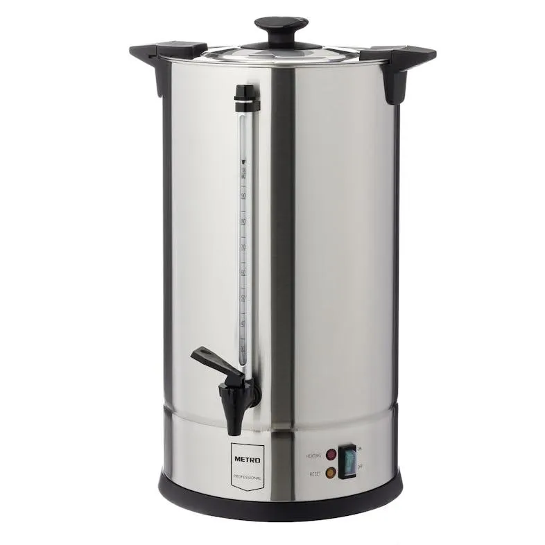 METRO Professional Kaffeemaschine GCM4015, Edelstahl, 15 L, 1650 W, 100 Tassen, mit Wasserstandsanzeige, silber