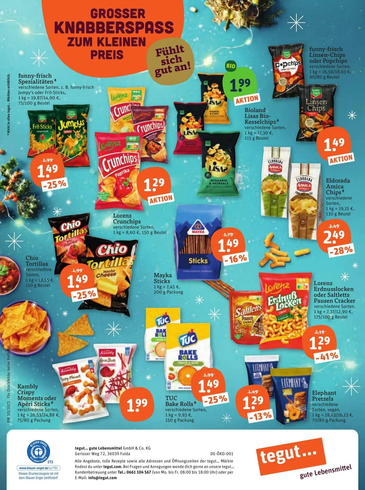 Tegut Aktueller Prospekt von 8. Dezember bis 14. Dezember 2025 - Prospekt seite 23