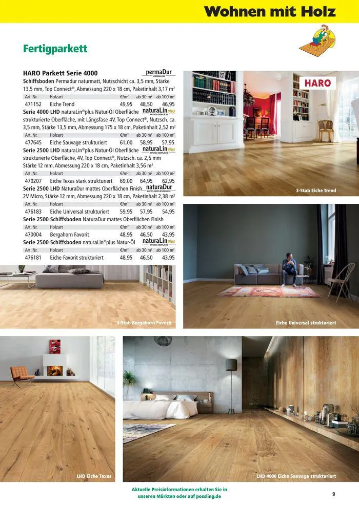Holz-& Baukatalog 2024/25 von 27. März bis 31. Januar 2025 - Prospekt seite 9