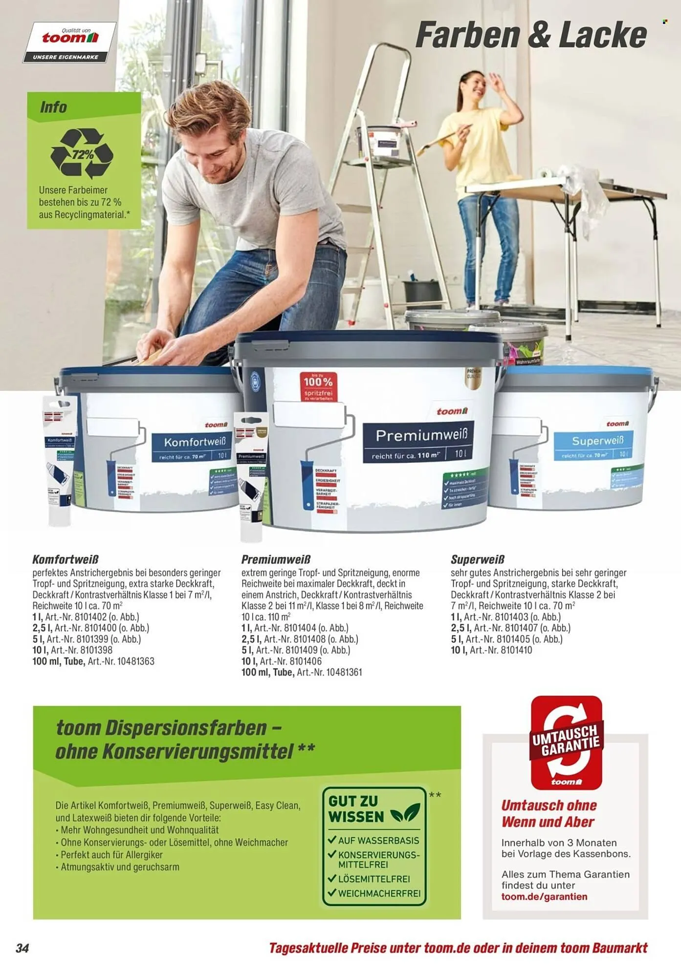 Toom Baumarkt Prospekt von 14. Februar bis 30. April 2026 - Prospekt seite 34