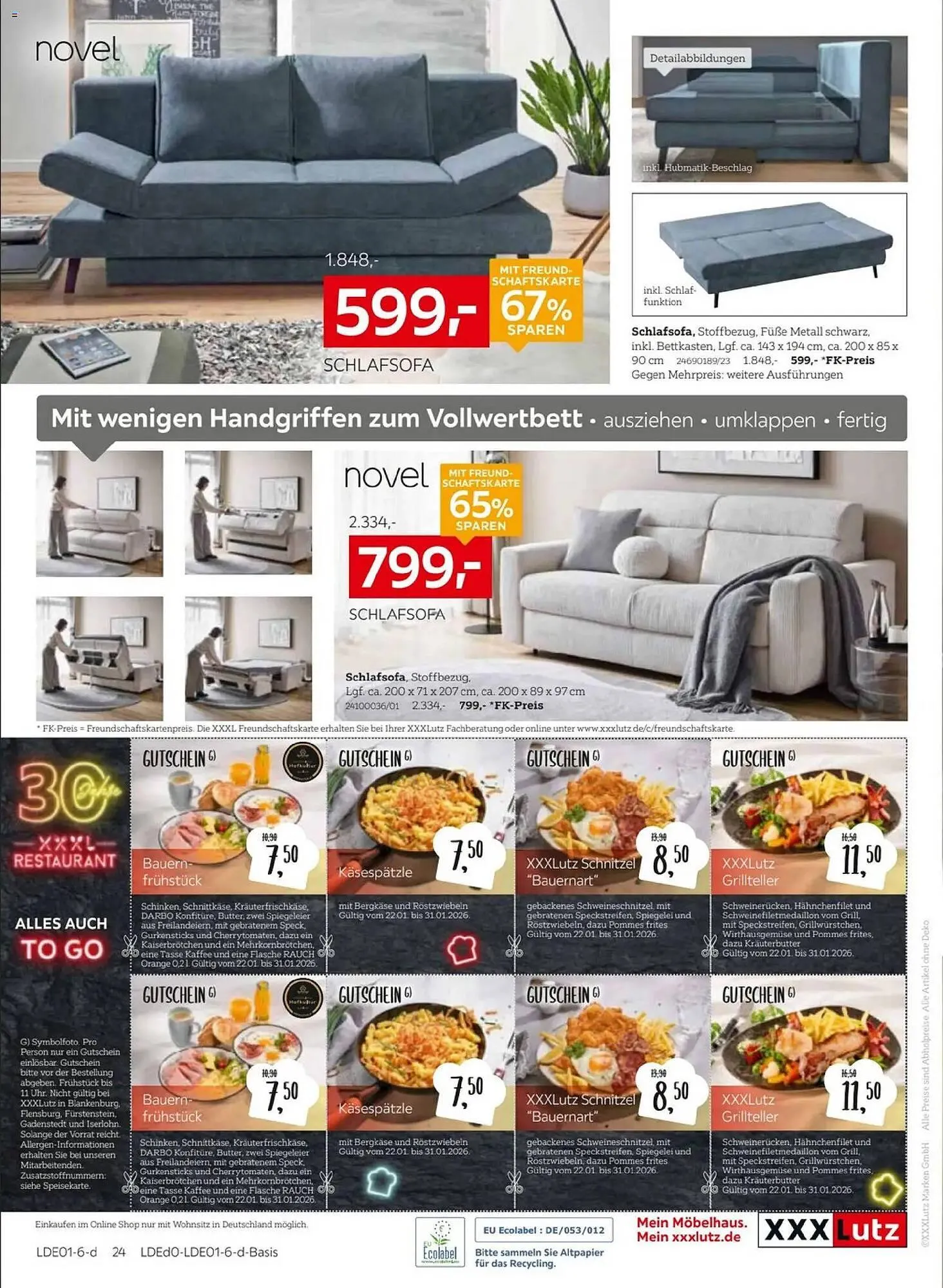 XXXLutz Prospekt von 18. Januar bis 1. Februar 2026 - Prospekt seite 40